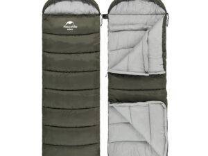 Спальник з капюшоном Naturehike U350 NH20MSD07, (1°C), лівий, зелений - тактичне спорядження Darkskiff - фото 10