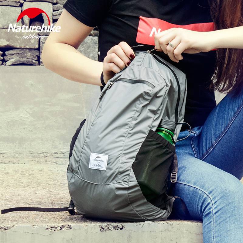 Рюкзак компактный ультралегкий Naturehike Ultralight NH17A012-B, 18 л, серый - военное снаряжение Darkskiff - фото 15 Рюкзак компактный ультралегкий Naturehike Ultralight NH17A012-B, 18 л, серый - тактическое снаряжение Darkskiff - фото 15