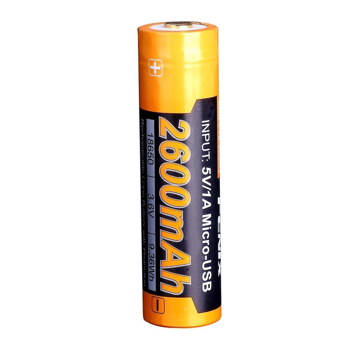 Акумулятор 18650 Fenix (2600 mAh) micro usb зарядка - військове спорядження Darkskiff - фото 14 Акумулятор 18650 Fenix (2600 mAh) micro usb зарядка - тактичне спорядження Darkskiff - фото 14
