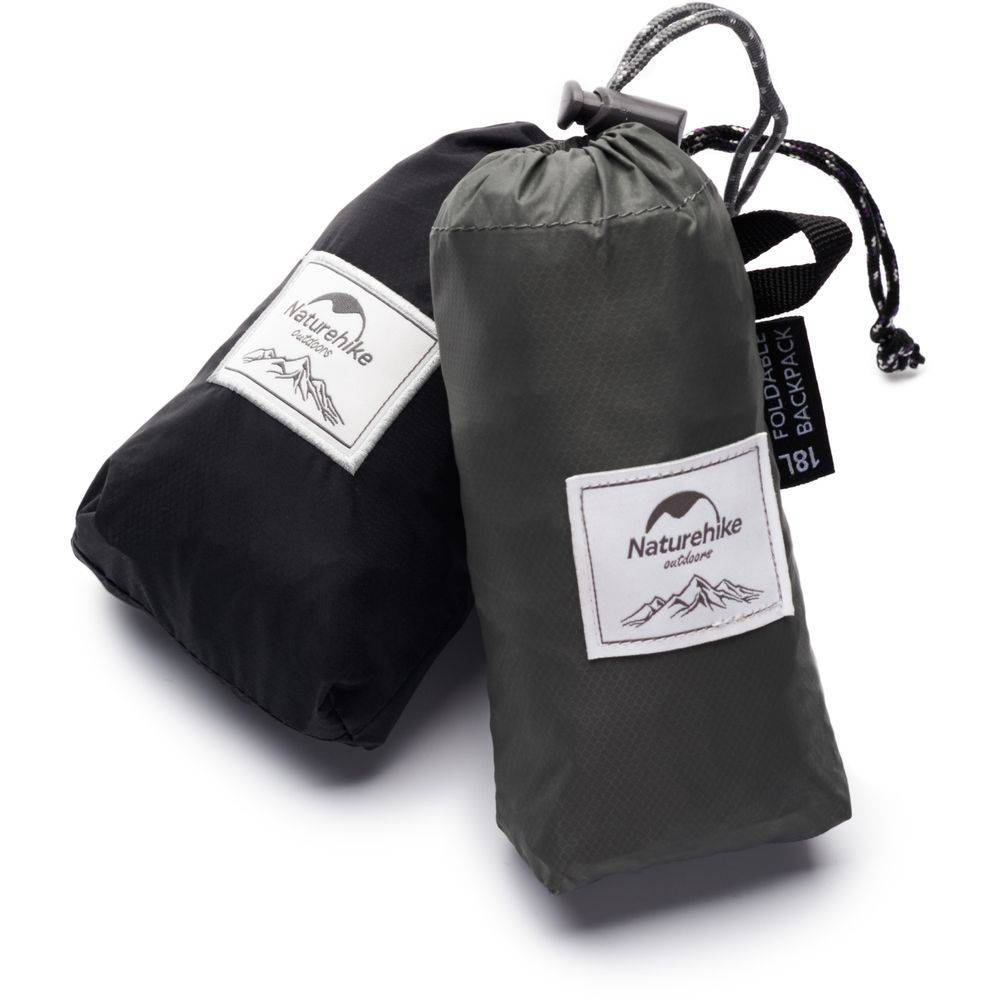 Рюкзак компактный ультралегкий Naturehike Ultralight NH17A012-B, 18 л, серый - военное снаряжение Darkskiff - фото 13 Рюкзак компактный ультралегкий Naturehike Ultralight NH17A012-B, 18 л, серый - тактическое снаряжение Darkskiff - фото 13