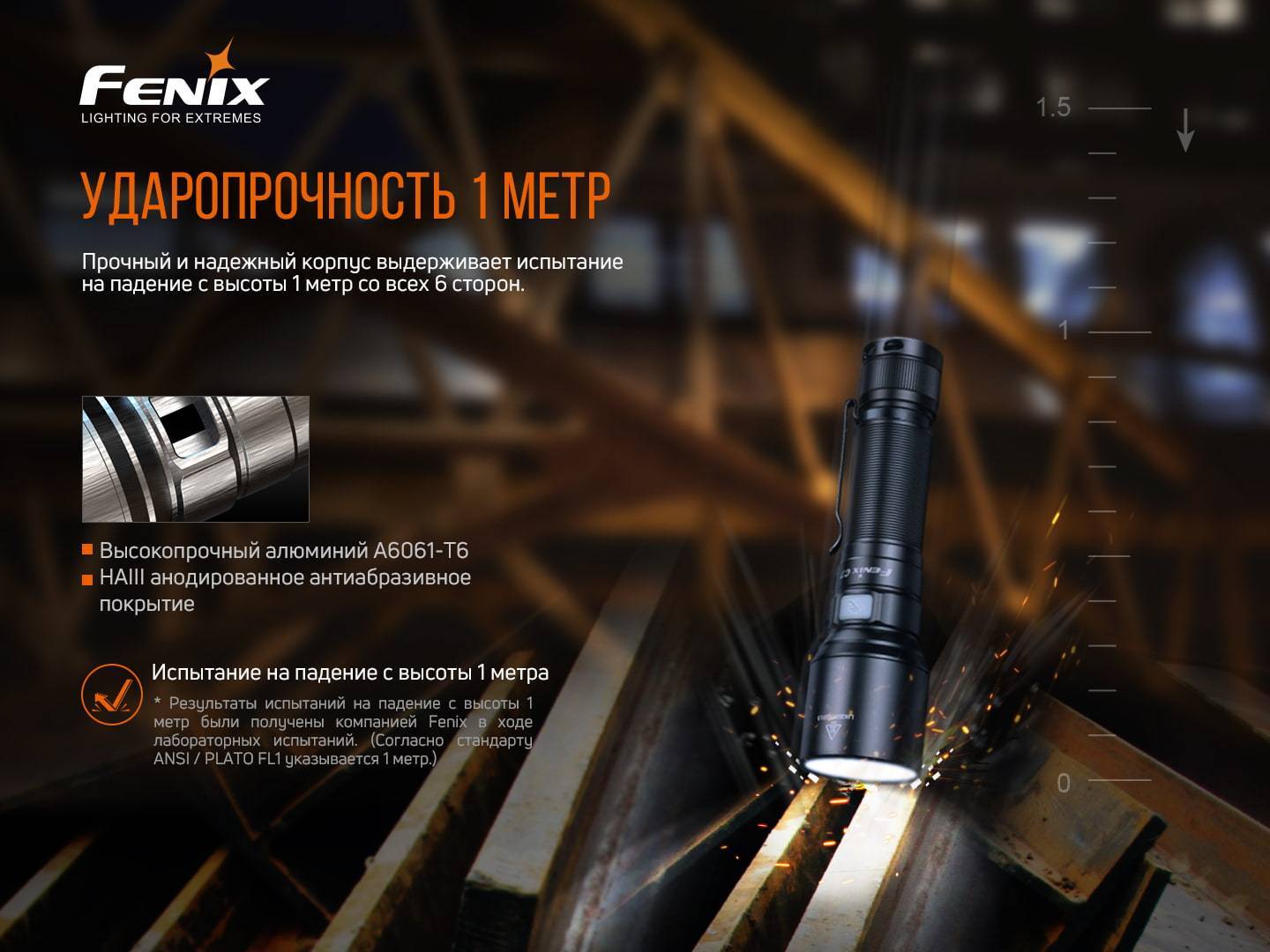 Фонарь ручной Fenix C7 - военное снаряжение Darkskiff - фото 17 Фонарь ручной Fenix C7 - тактическое снаряжение Darkskiff - фото 17
