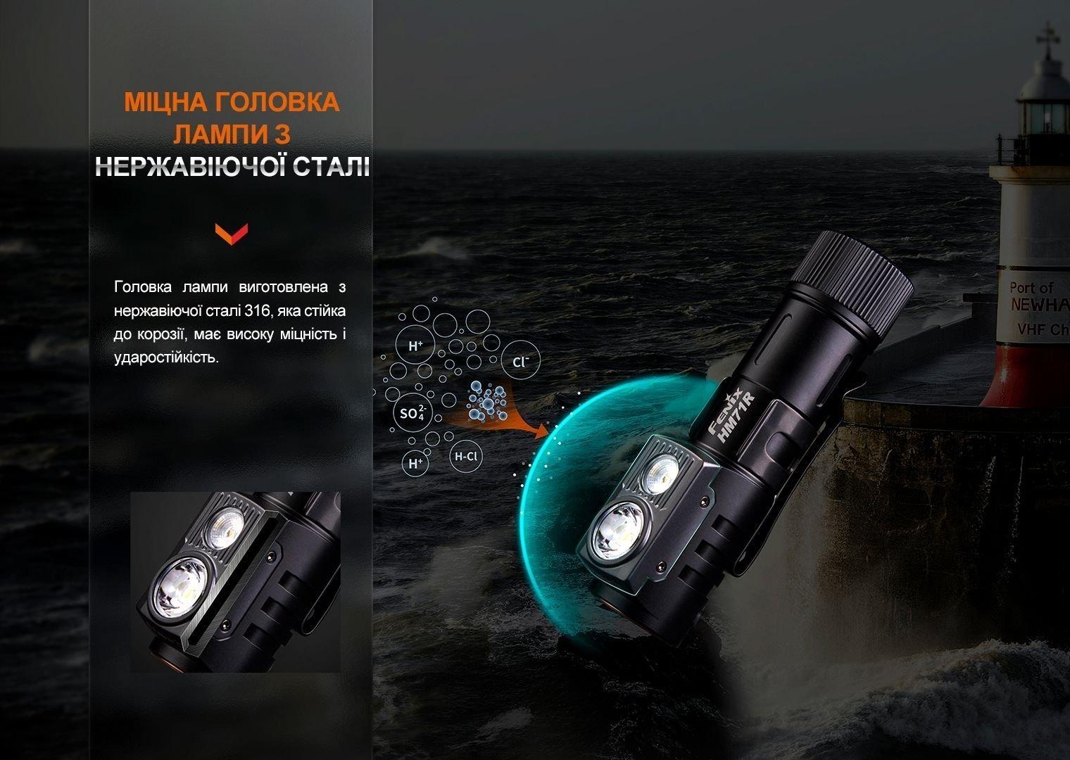 Налобный фонарь Fenix HM71R - военное снаряжение Darkskiff - фото 23 Налобный фонарь Fenix HM71R - тактическое снаряжение Darkskiff - фото 23