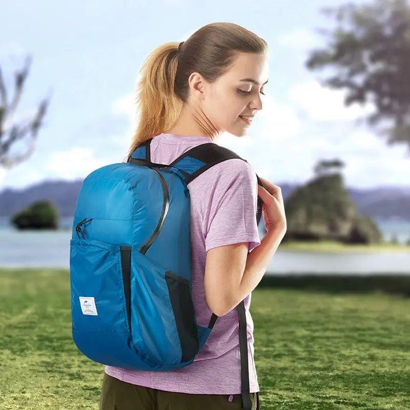 Рюкзак компактний Naturehike Ultralight NH17A017-B 22 л, блакитний - військове спорядження Darkskiff - фото 13 Рюкзак компактний Naturehike Ultralight NH17A017-B 22 л, блакитний - тактичне спорядження Darkskiff - фото 13