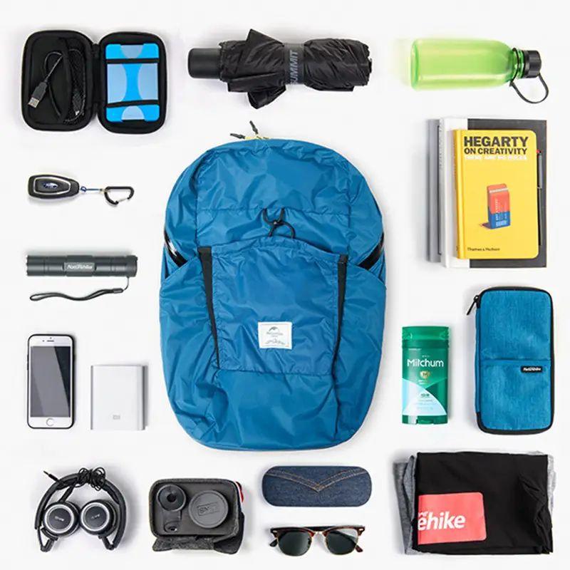 Рюкзак компактний Naturehike Ultralight NH17A017-B 22 л, блакитний - військове спорядження Darkskiff - фото 11 Рюкзак компактний Naturehike Ultralight NH17A017-B 22 л, блакитний - тактичне спорядження Darkskiff - фото 11