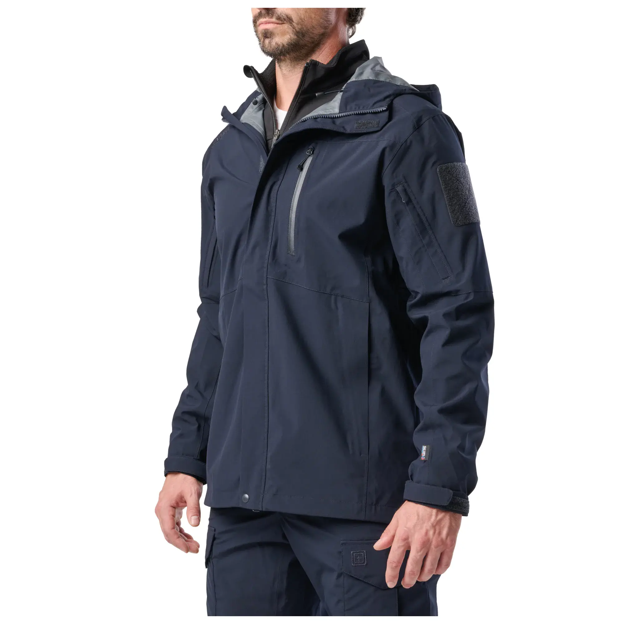 Куртка штормова 5.11 Tactical "Force Rain Shell Jacket" - військове спорядження Darkskiff - фото 12 Куртка штормова 5.11 Tactical "Force Rain Shell Jacket" - тактичне спорядження Darkskiff - фото 12