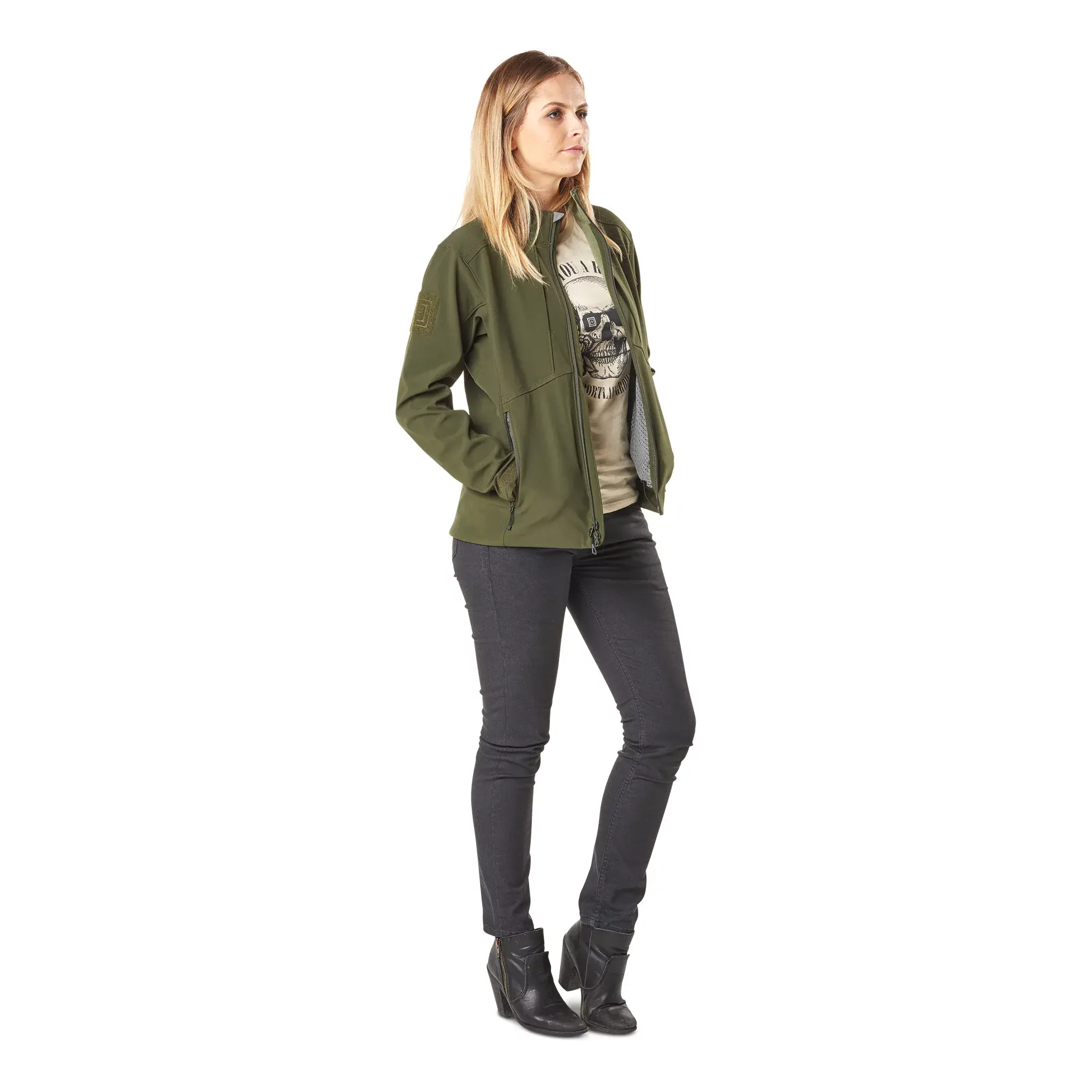 Куртка женская 5.11 Tactical "Women's Sierra Softshell Jacket" - военное снаряжение Darkskiff - фото 11 Куртка женская 5.11 Tactical "Women's Sierra Softshell Jacket" - тактическое снаряжение Darkskiff - фото 11