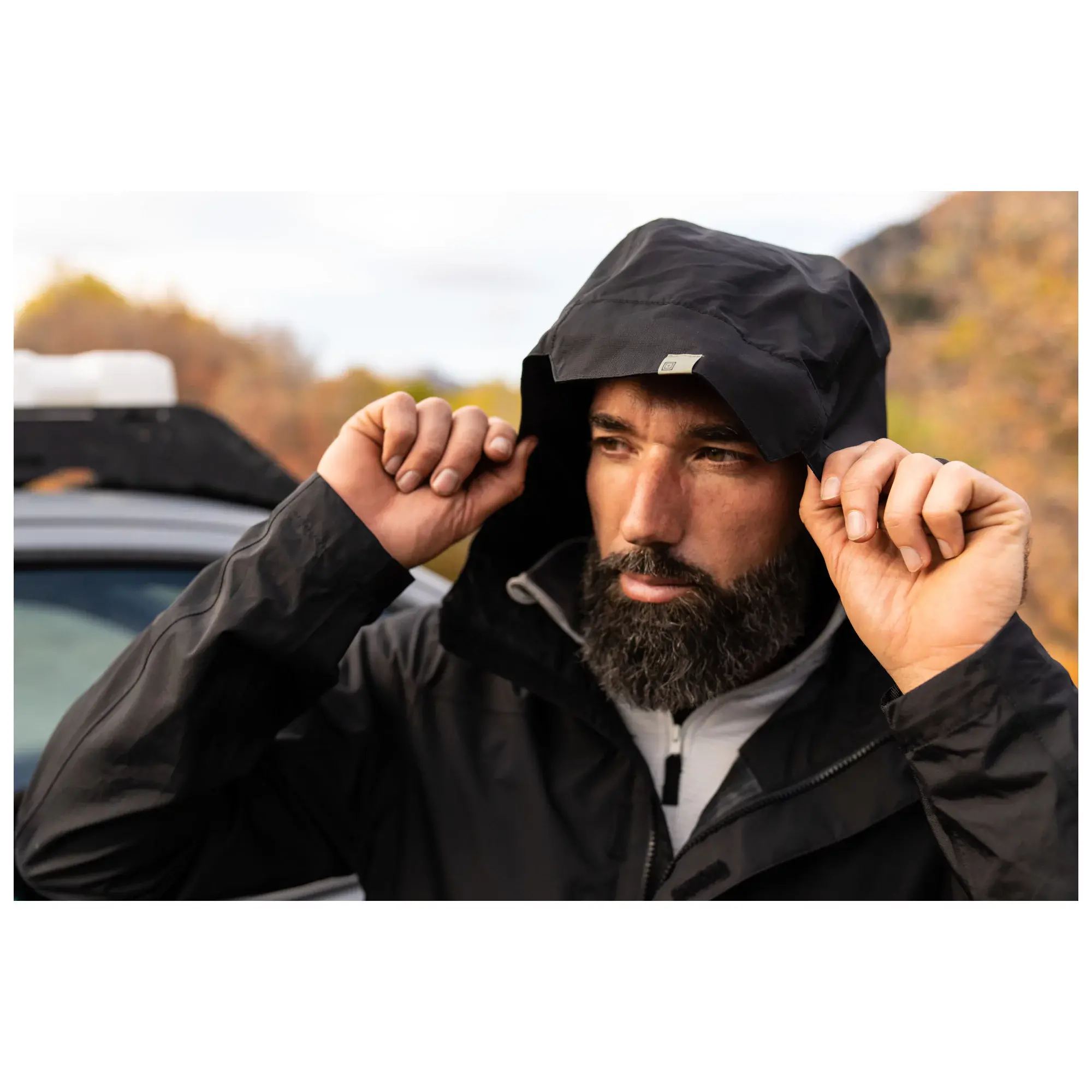 Куртка штормова 5.11 Tactical "Exos Rain Shell" - військове спорядження Darkskiff - фото 17 Куртка штормова 5.11 Tactical "Exos Rain Shell" - тактичне спорядження Darkskiff - фото 17