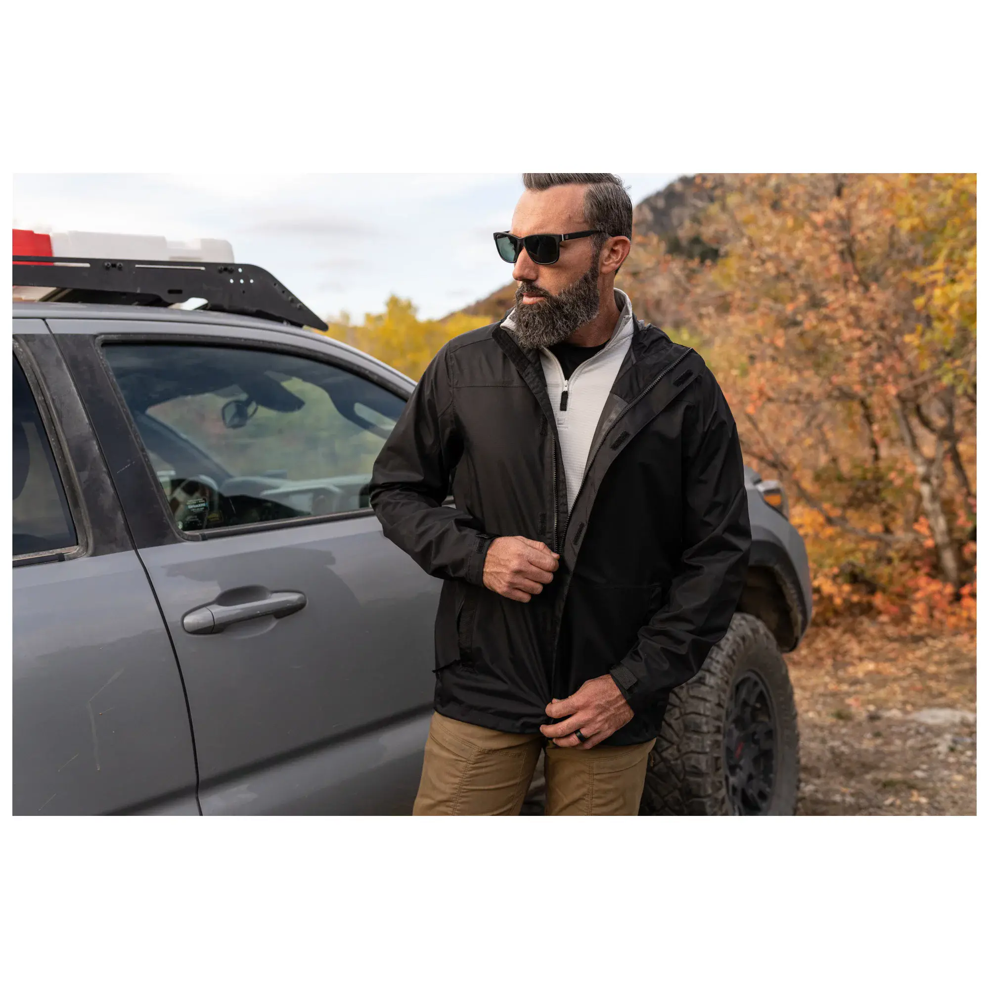Куртка штормова 5.11 Tactical "Exos Rain Shell" - військове спорядження Darkskiff - фото 21 Куртка штормова 5.11 Tactical "Exos Rain Shell" - тактичне спорядження Darkskiff - фото 21
