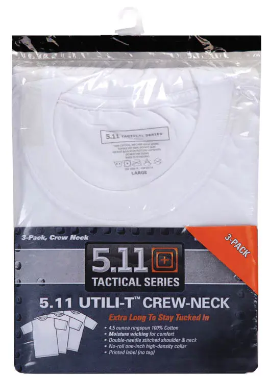 Футболка з коротким рукавом "5.11 Utili-T Crew - Three Pack" (3 шт. в комплекті) - військове спорядження Darkskiff - фото 28 Футболка з коротким рукавом "5.11 Utili-T Crew - Three Pack" (3 шт. в комплекті) - тактичне спорядження Darkskiff - фото 28