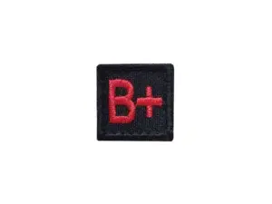 Шеврон вышитая группа крови квадратный "B(III) Rh+" - тактическое снаряжение Darkskiff - фото 14