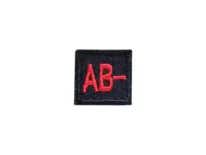 Шеврон вышитая группа крови квадратный "AB(IV) Rh-" - тактическое снаряжение Darkskiff - фото 16