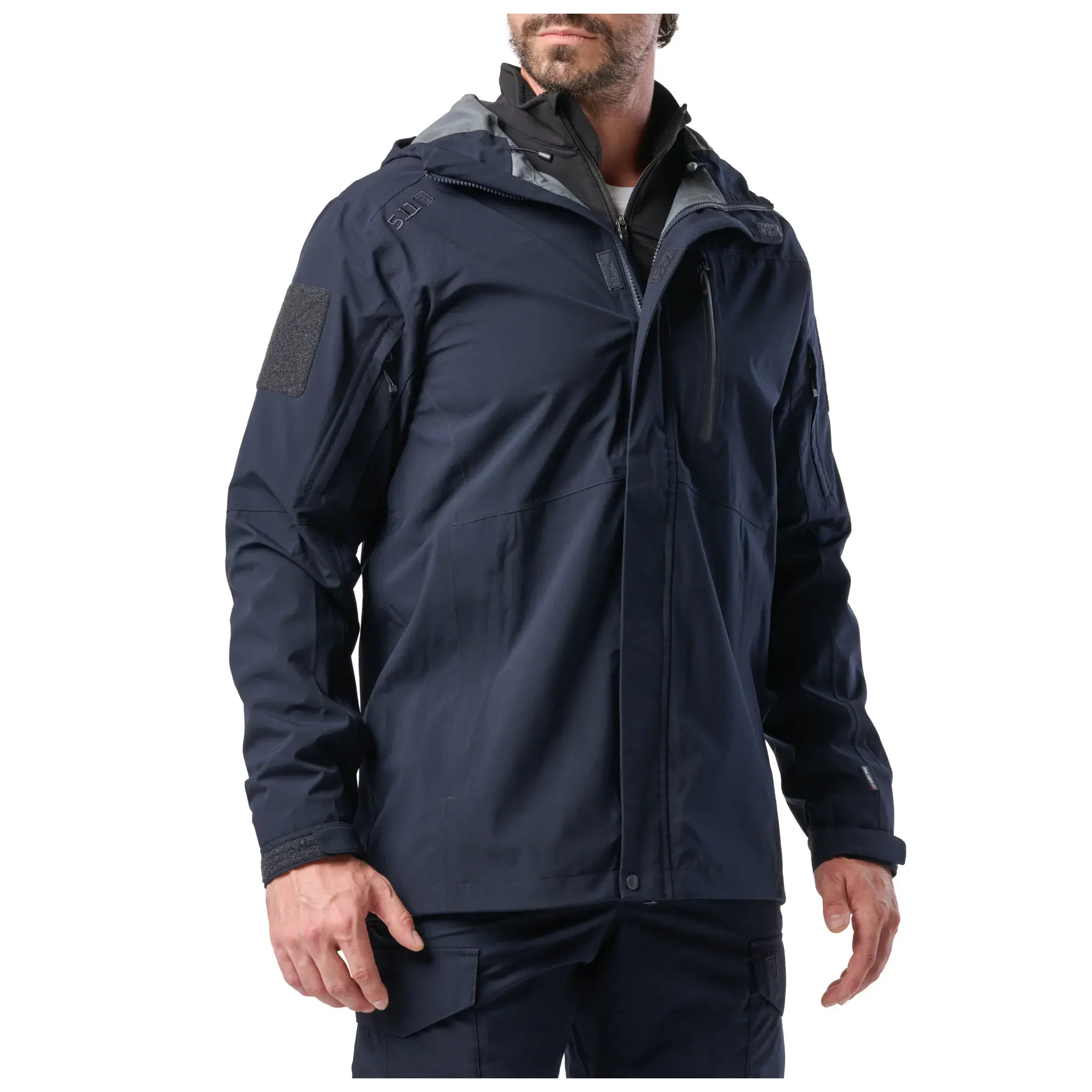 Куртка штормова 5.11 Tactical "Force Rain Shell Jacket" - військове спорядження Darkskiff - фото 10 Куртка штормова 5.11 Tactical "Force Rain Shell Jacket" - тактичне спорядження Darkskiff - фото 10