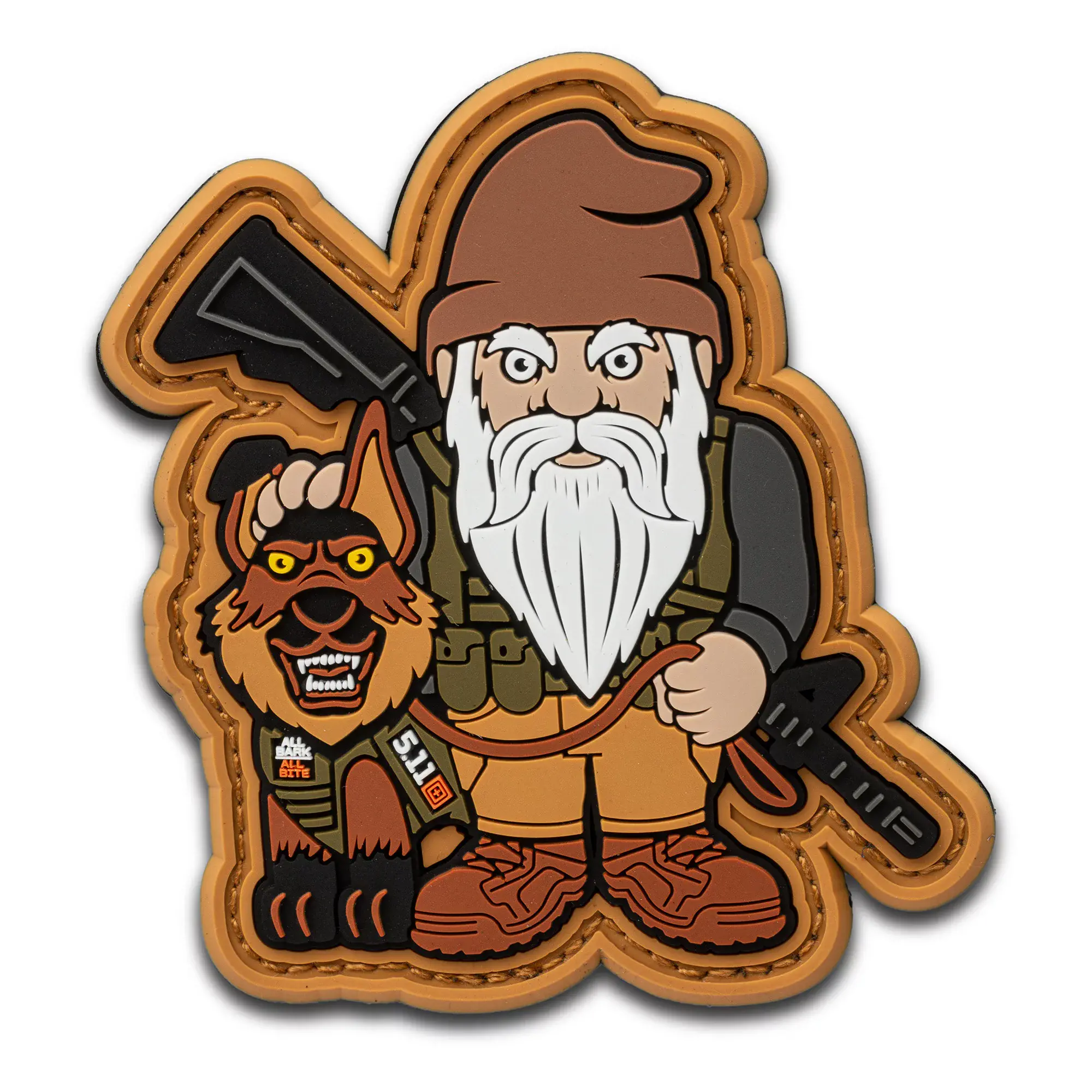 Нашивка 5.11 Tactical "K9 Gnome 2.0 Patch" - військове спорядження Darkskiff - фото 9 Нашивка 5.11 Tactical "K9 Gnome 2.0 Patch" - тактичне спорядження Darkskiff - фото 9