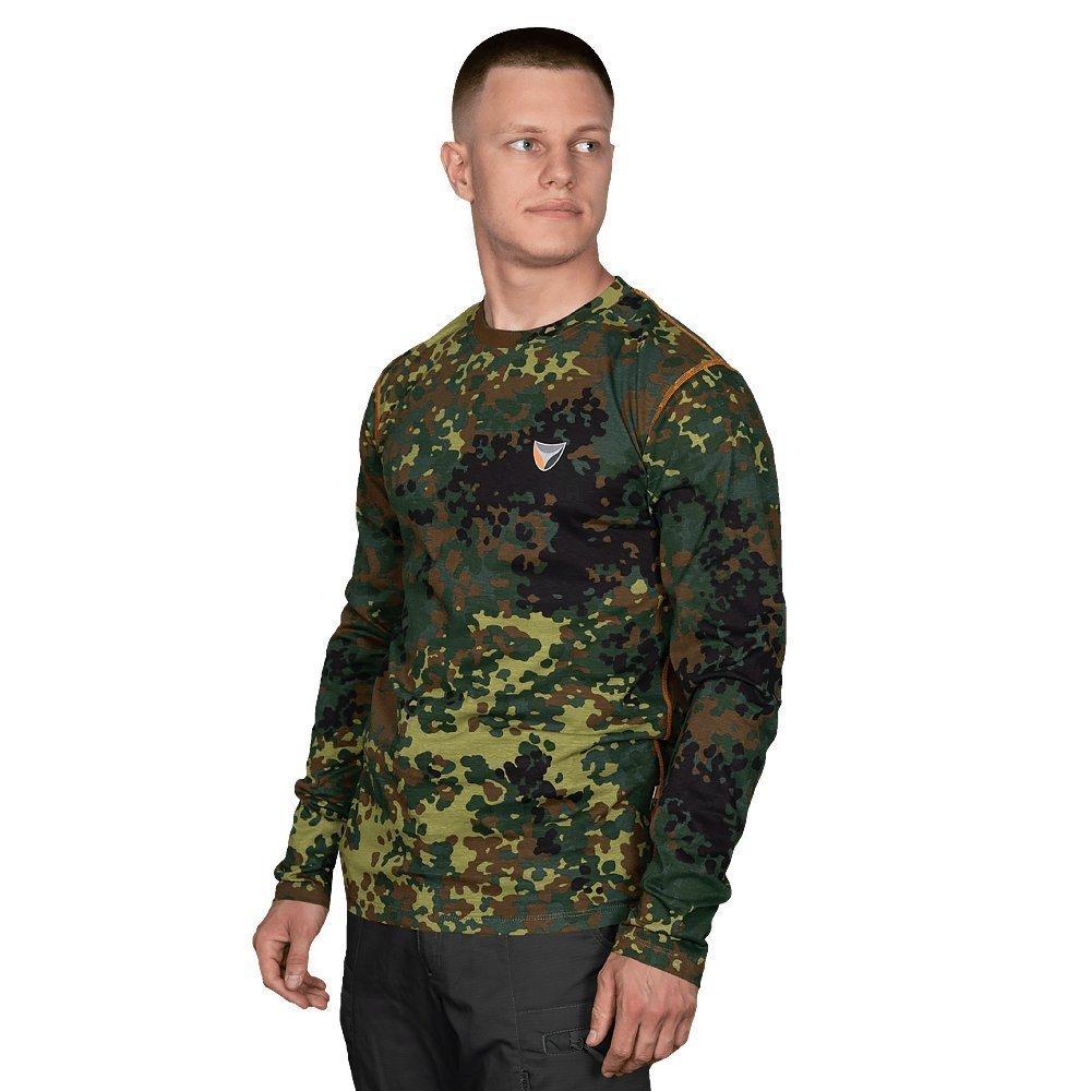 Лонгслив Basic 2.0 Cotton Flecktarn (2365), S - военное снаряжение Darkskiff - фото 10 Лонгслив Basic 2.0 Cotton Flecktarn (2365), S - тактическое снаряжение Darkskiff - фото 10