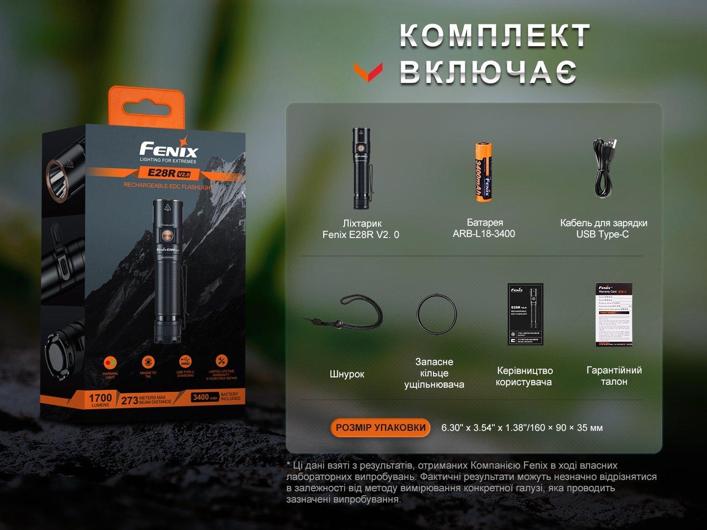 Ручной фонарь Fenix E28R V2.0 - военное снаряжение Darkskiff - фото 29 Ручной фонарь Fenix E28R V2.0 - тактическое снаряжение Darkskiff - фото 29