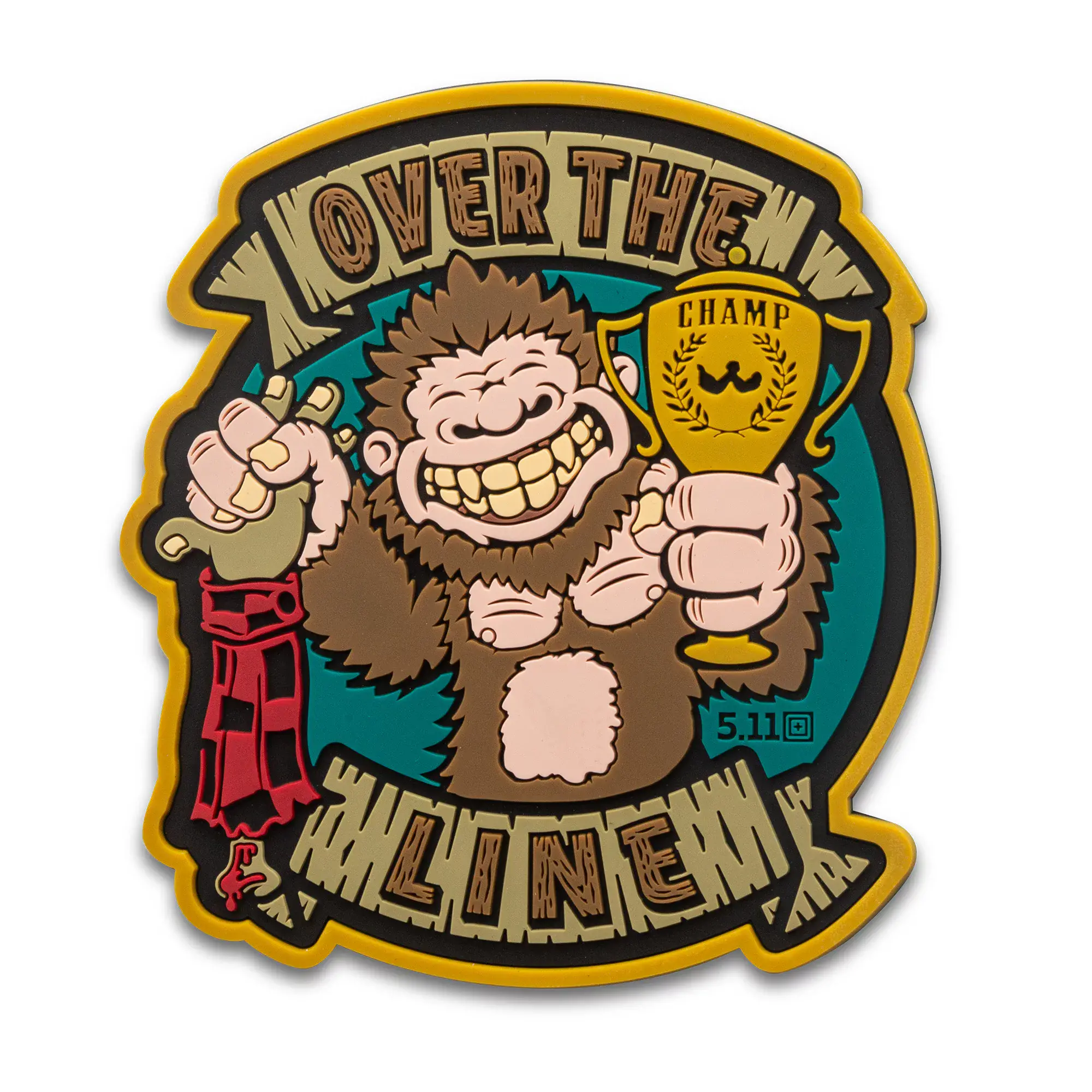 Нашивка 5.11 Tactical "Sasquatch Arm Wrestler Patch" - військове спорядження Darkskiff - фото 9 Нашивка 5.11 Tactical "Sasquatch Arm Wrestler Patch" - тактичне спорядження Darkskiff - фото 9