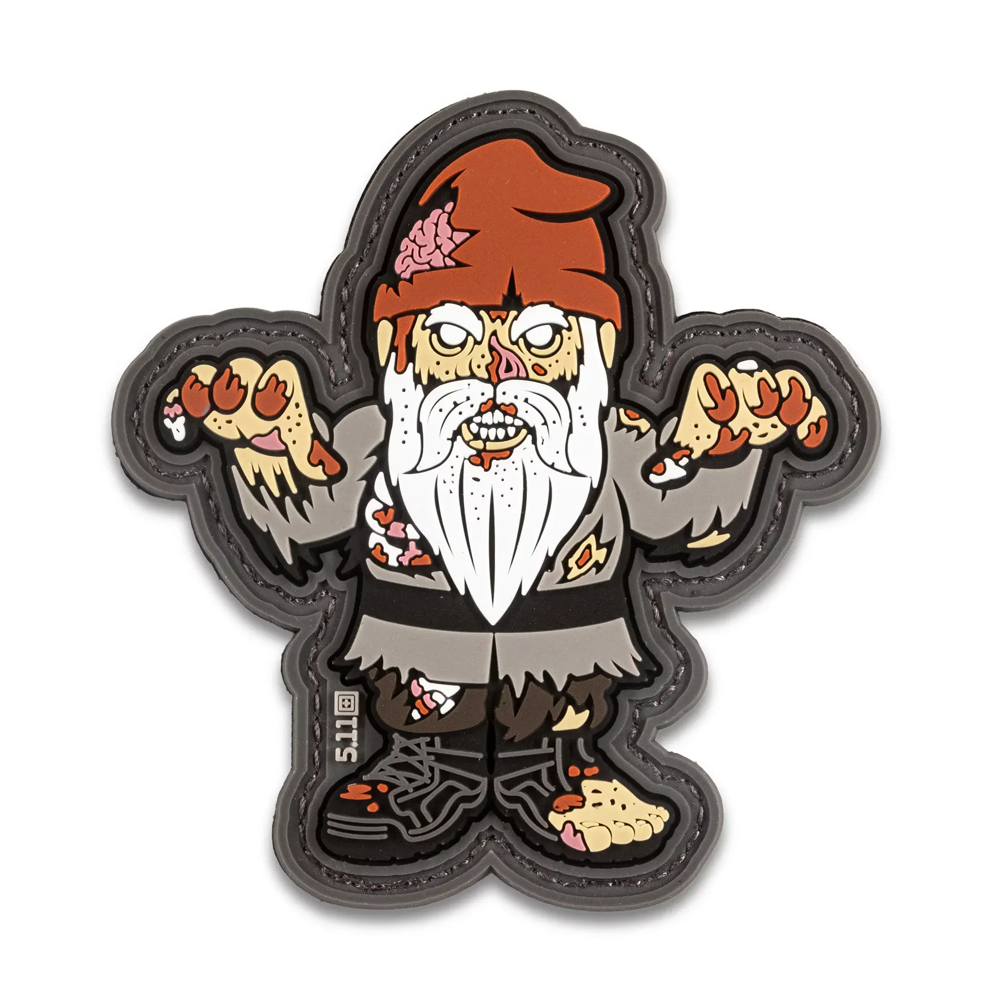 Нашивка 5.11 Tactical "Zombie Gnome Patch" - військове спорядження Darkskiff - фото 9 Нашивка 5.11 Tactical "Zombie Gnome Patch" - тактичне спорядження Darkskiff - фото 9