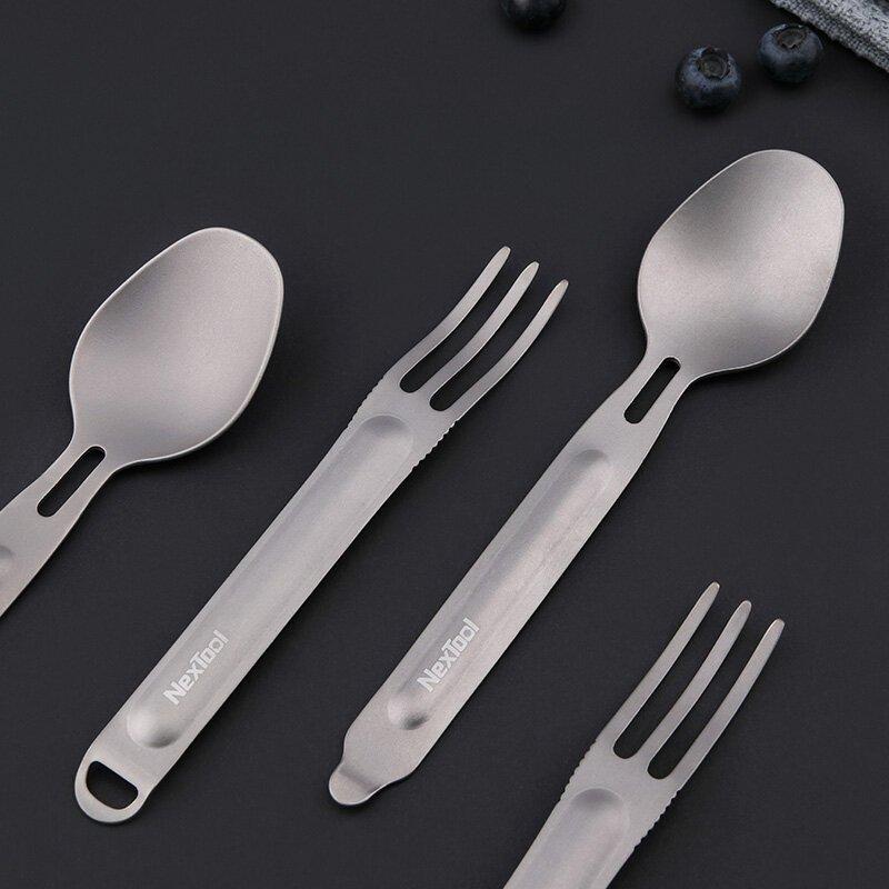 Столовий прилад NexTool Outdoor Spoon Fork NE0124 - військове спорядження Darkskiff - фото 16 Столовий прилад NexTool Outdoor Spoon Fork NE0124 - тактичне спорядження Darkskiff - фото 16