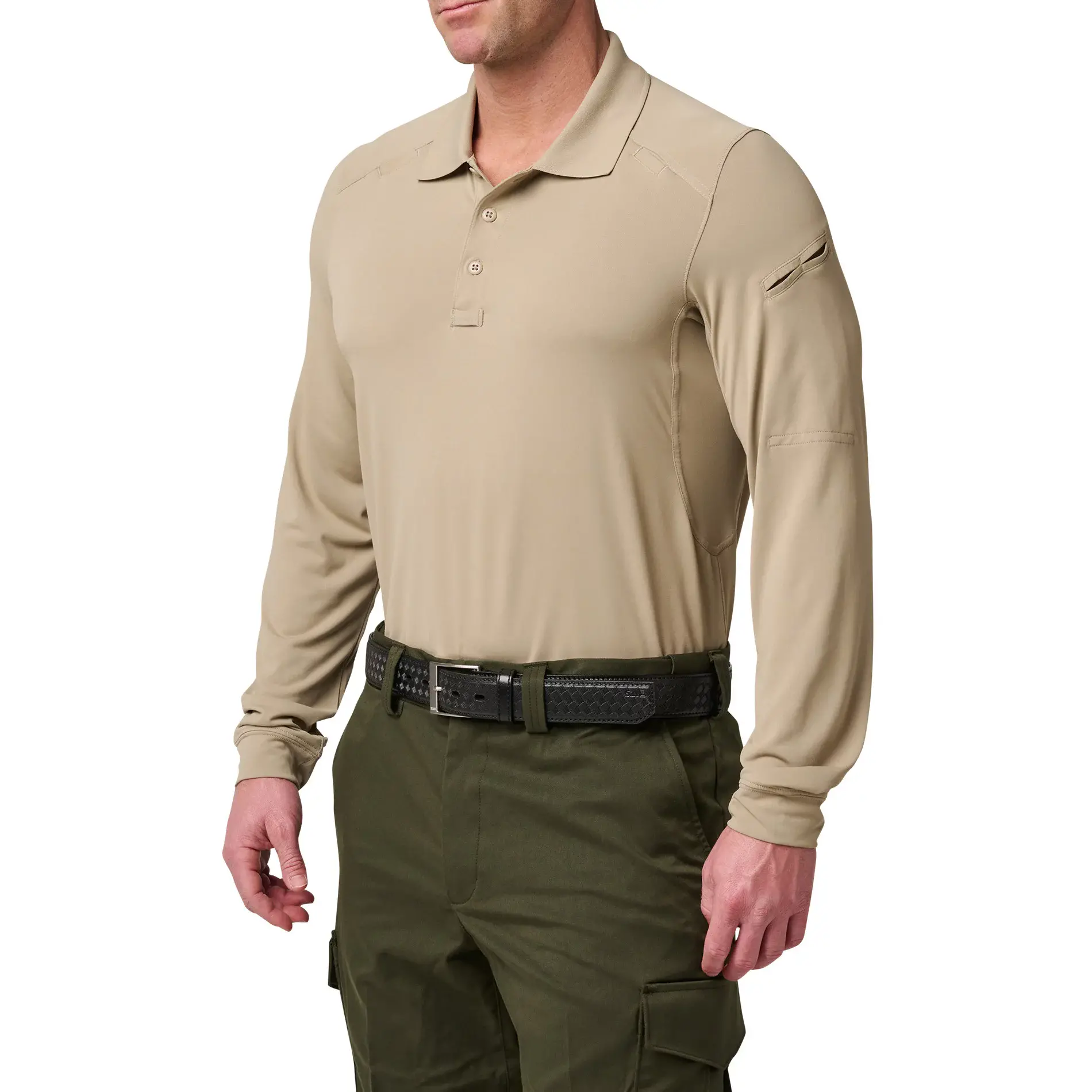 Поло з довгим рукавом "5.11 Tactical® Helios Long Sleeve Polo" - військове спорядження Darkskiff - фото 12 Поло з довгим рукавом "5.11 Tactical® Helios Long Sleeve Polo" - тактичне спорядження Darkskiff - фото 12