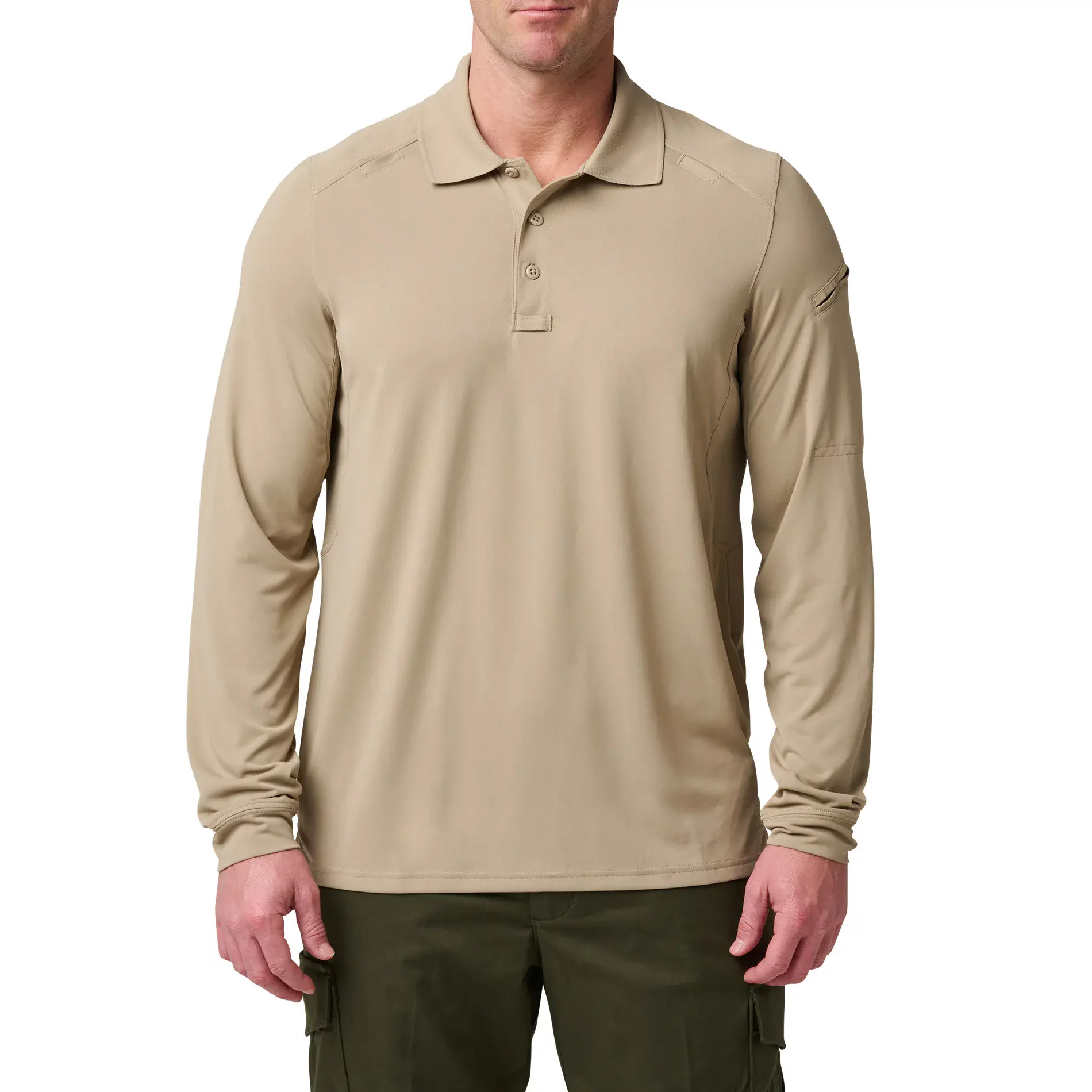 Поло з довгим рукавом "5.11 Tactical® Helios Long Sleeve Polo" - військове спорядження Darkskiff - фото 9 Поло з довгим рукавом "5.11 Tactical® Helios Long Sleeve Polo" - тактичне спорядження Darkskiff - фото 9