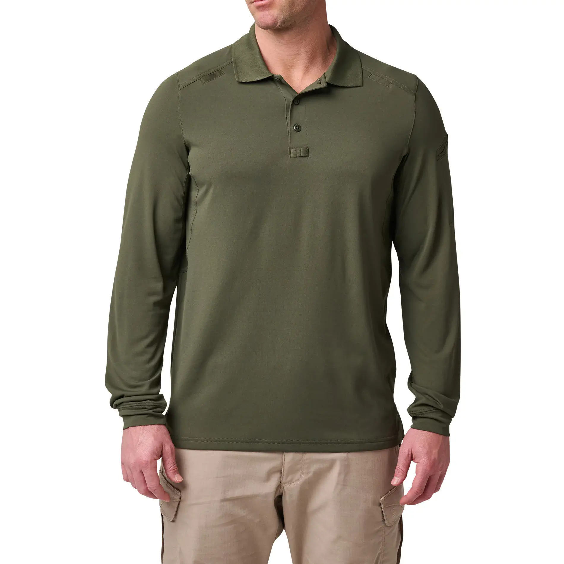 Поло з довгим рукавом "5.11 Tactical® Helios Long Sleeve Polo" - військове спорядження Darkskiff - фото 9 Поло з довгим рукавом "5.11 Tactical® Helios Long Sleeve Polo" - тактичне спорядження Darkskiff - фото 9