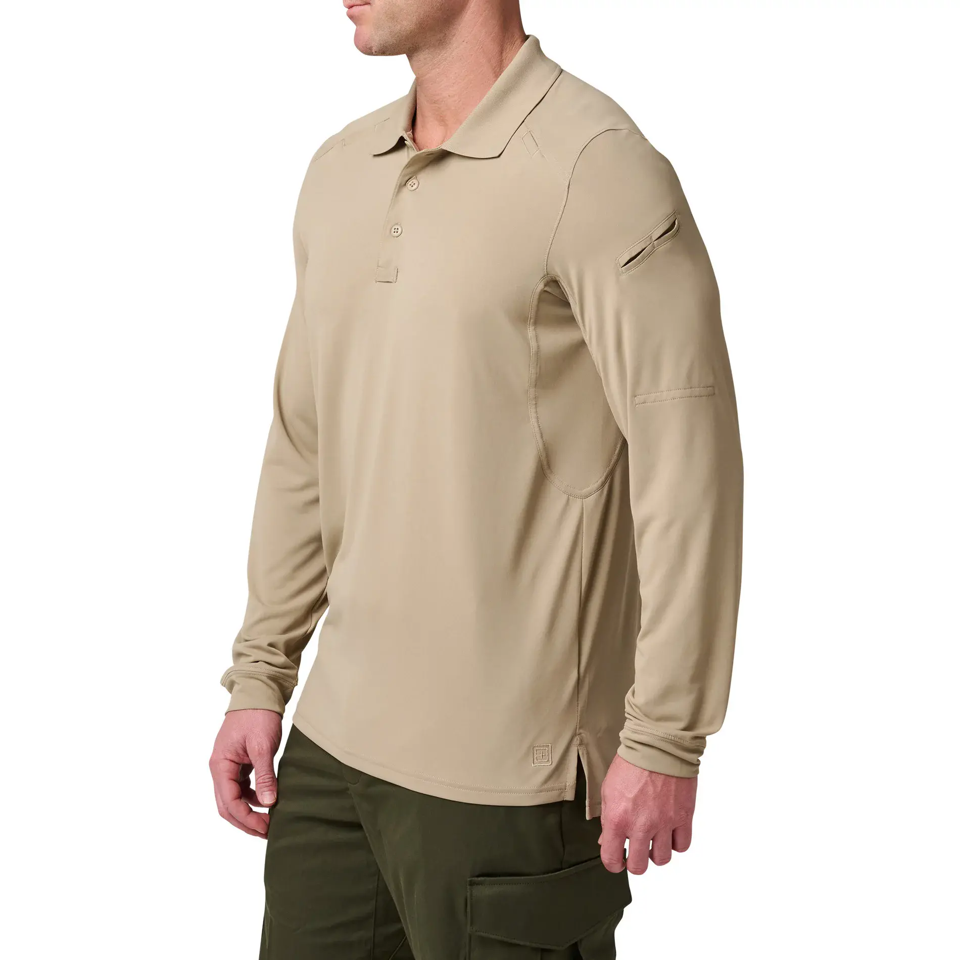 Поло з довгим рукавом "5.11 Tactical® Helios Long Sleeve Polo" - військове спорядження Darkskiff - фото 11 Поло з довгим рукавом "5.11 Tactical® Helios Long Sleeve Polo" - тактичне спорядження Darkskiff - фото 11