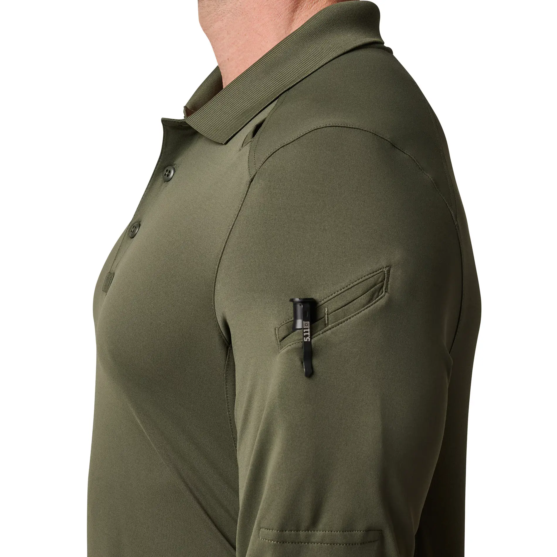 Поло з довгим рукавом "5.11 Tactical® Helios Long Sleeve Polo" - військове спорядження Darkskiff - фото 19 Поло з довгим рукавом "5.11 Tactical® Helios Long Sleeve Polo" - тактичне спорядження Darkskiff - фото 19