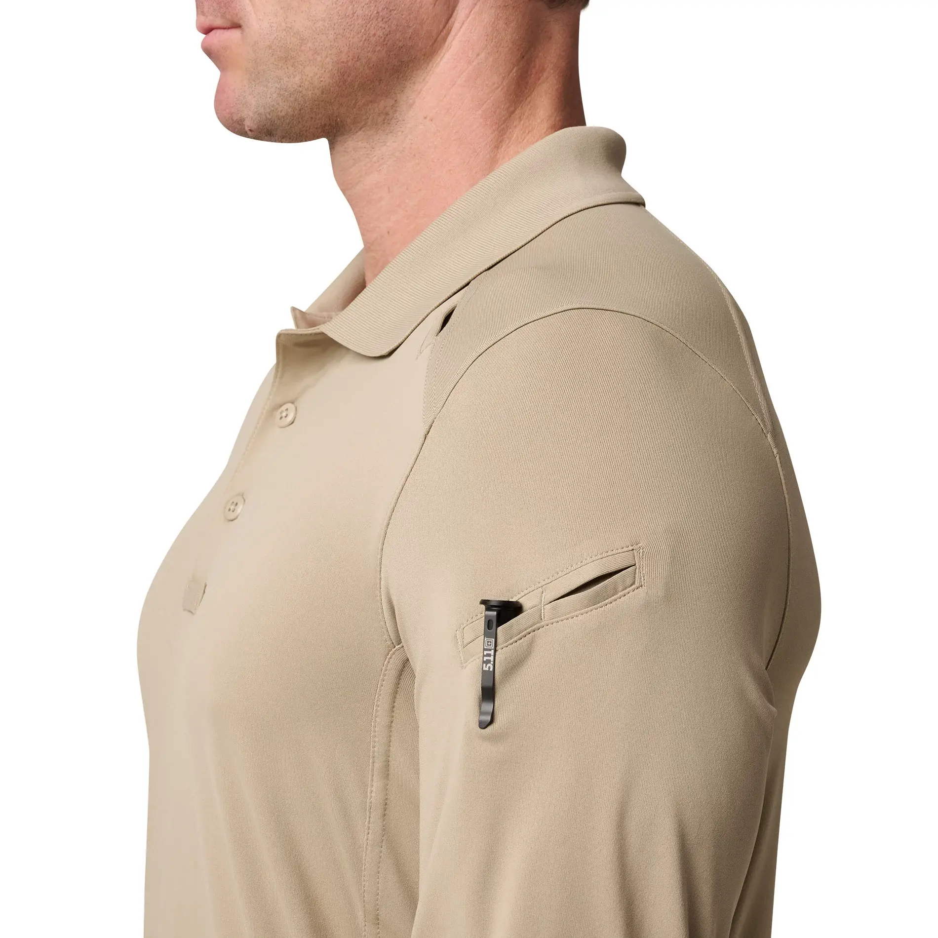 Поло з довгим рукавом "5.11 Tactical® Helios Long Sleeve Polo" - військове спорядження Darkskiff - фото 15 Поло з довгим рукавом "5.11 Tactical® Helios Long Sleeve Polo" - тактичне спорядження Darkskiff - фото 15