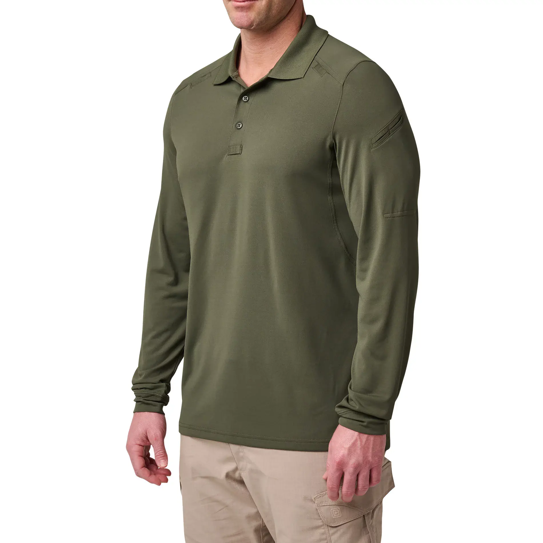 Поло з довгим рукавом "5.11 Tactical® Helios Long Sleeve Polo" - військове спорядження Darkskiff - фото 10 Поло з довгим рукавом "5.11 Tactical® Helios Long Sleeve Polo" - тактичне спорядження Darkskiff - фото 10