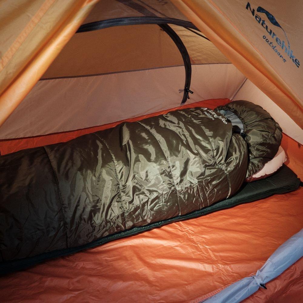 Спальник з капюшоном Naturehike U350 NH20MSD07, (1°C), правий, зелений - військове спорядження Darkskiff - фото 18 Спальник з капюшоном Naturehike U350 NH20MSD07, (1°C), правий, зелений - тактичне спорядження Darkskiff - фото 18