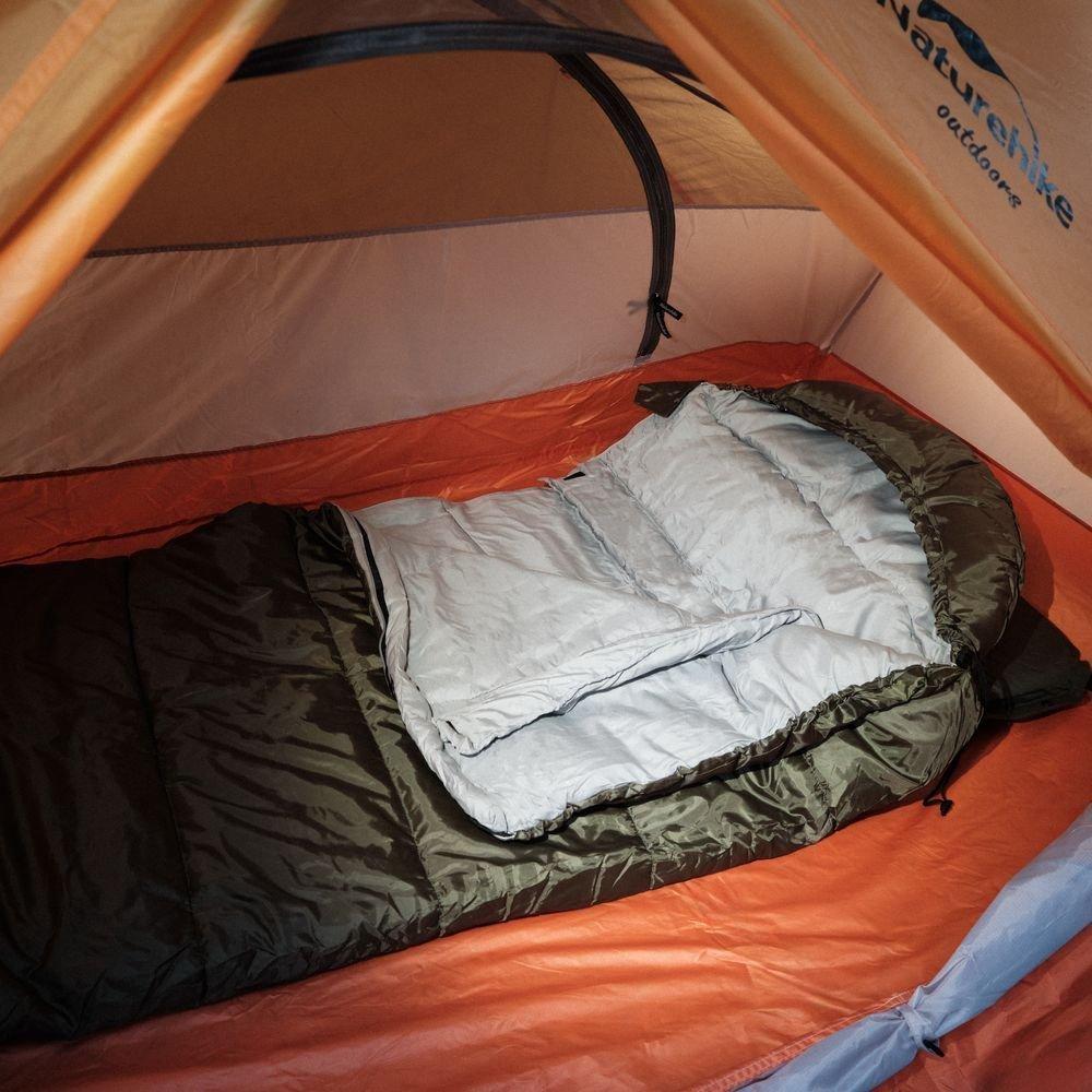 Спальник з капюшоном Naturehike U350 NH20MSD07, (1°C), правий, зелений - військове спорядження Darkskiff - фото 20 Спальник з капюшоном Naturehike U350 NH20MSD07, (1°C), правий, зелений - тактичне спорядження Darkskiff - фото 20