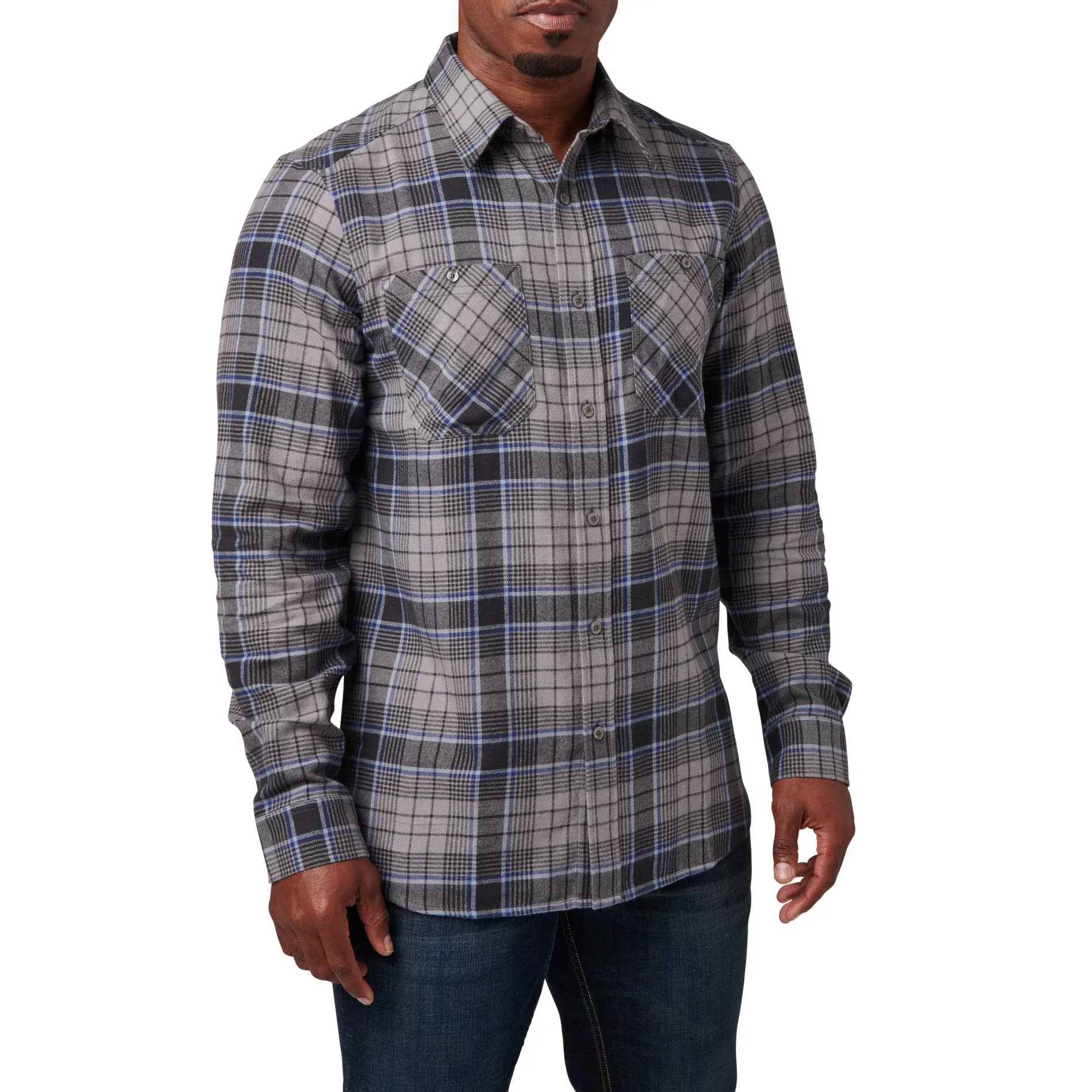 Сорочка тактична "5.11 Tactical® Silverwood Flannel Plaid Long Sleeve Shirt" - військове спорядження Darkskiff - фото 9 Сорочка тактична "5.11 Tactical® Silverwood Flannel Plaid Long Sleeve Shirt" - тактичне спорядження Darkskiff - фото 9