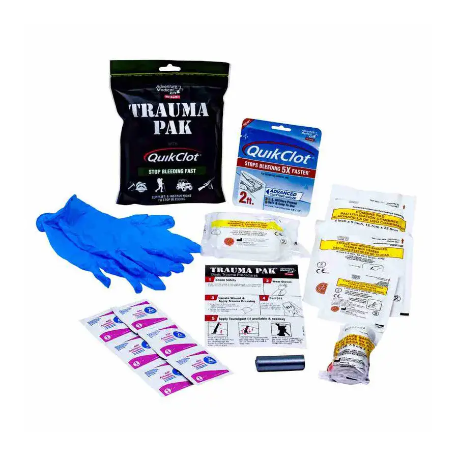 Приключенческие медицинские аптечки® "Trauma Pak First Aid Kit with QuikClot" - военное снаряжение Darkskiff - фото 9 Приключенческие медицинские аптечки® "Trauma Pak First Aid Kit with QuikClot" - тактическое снаряжение Darkskiff - фото 9