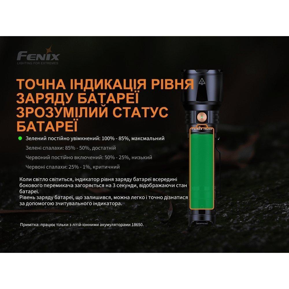 Ліхтар ручний Fenix TK26R - військове спорядження Darkskiff - фото 36 Ліхтар ручний Fenix TK26R - тактичне спорядження Darkskiff - фото 36