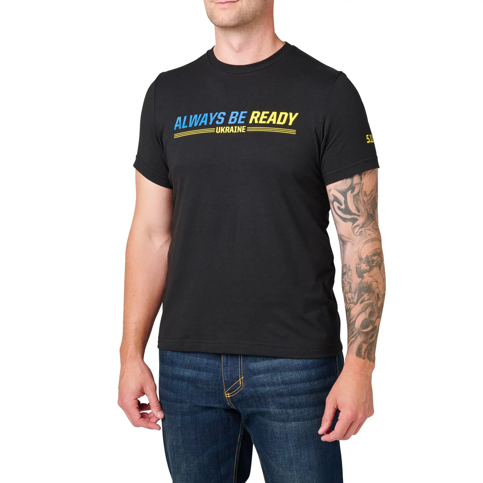 Футболка с рисунком "5.11 Tactical® Always Be Ready Ukraine®" - военное снаряжение Darkskiff - фото 10 Футболка с рисунком "5.11 Tactical® Always Be Ready Ukraine®" - тактическое снаряжение Darkskiff - фото 10