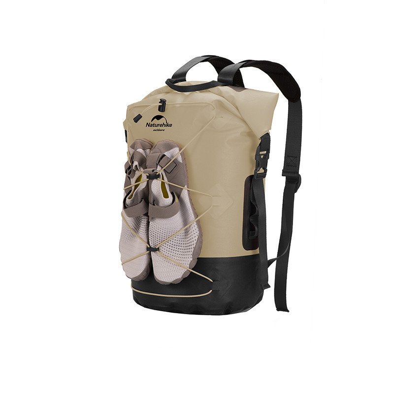 Водонепроницаемый рюкзак Naturehike NH21FSB04, 40л, бежевый - военное снаряжение Darkskiff - фото 9 Водонепроницаемый рюкзак Naturehike NH21FSB04, 40л, бежевый - тактическое снаряжение Darkskiff - фото 9