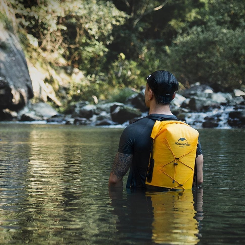 Водонепроницаемый рюкзак Naturehike NH21FSB04, 40л, бежевый - военное снаряжение Darkskiff - фото 11 Водонепроницаемый рюкзак Naturehike NH21FSB04, 40л, бежевый - тактическое снаряжение Darkskiff - фото 11
