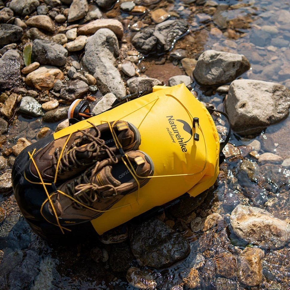 Водонепроницаемый рюкзак Naturehike NH21FSB04, 40л, бежевый - военное снаряжение Darkskiff - фото 13 Водонепроницаемый рюкзак Naturehike NH21FSB04, 40л, бежевый - тактическое снаряжение Darkskiff - фото 13