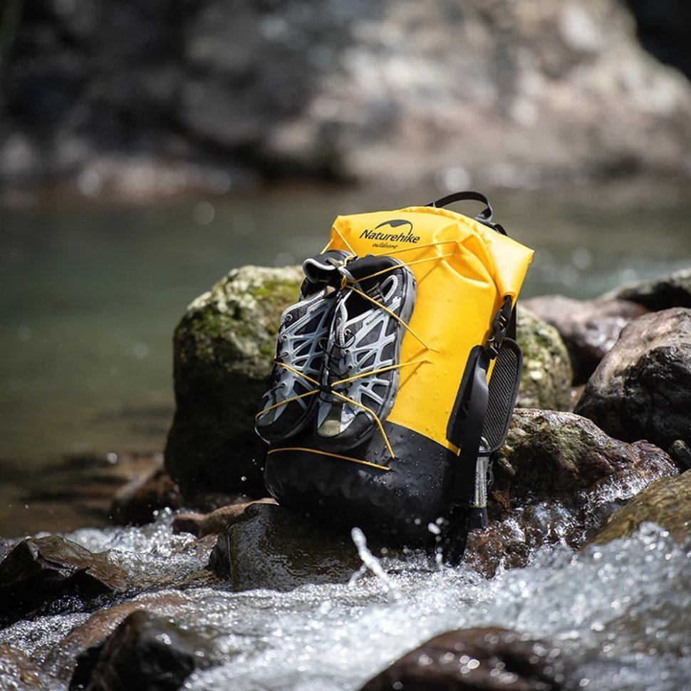 Водонепроницаемый рюкзак Naturehike NH21FSB04, 40л, бежевый - военное снаряжение Darkskiff - фото 14 Водонепроницаемый рюкзак Naturehike NH21FSB04, 40л, бежевый - тактическое снаряжение Darkskiff - фото 14