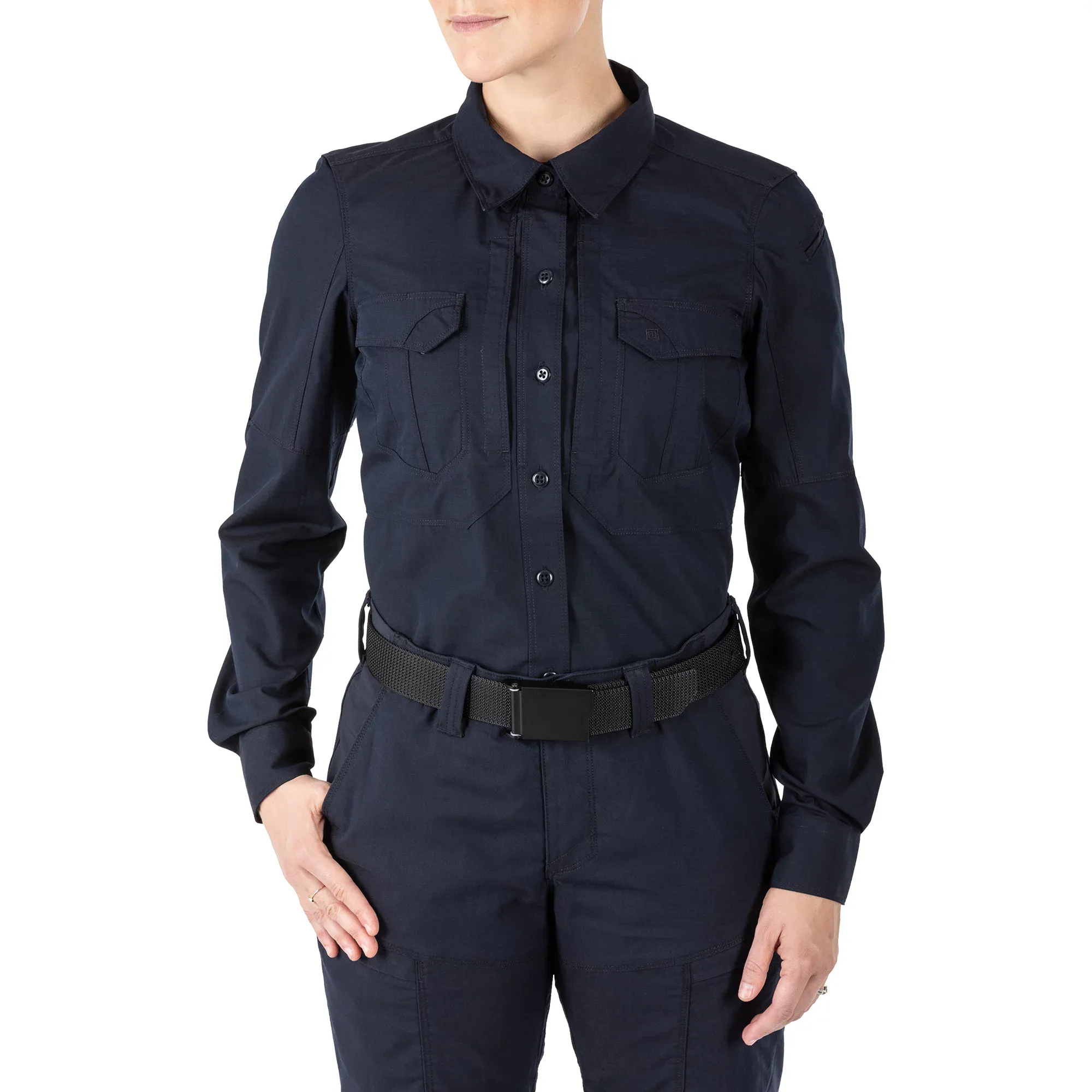 Сорочка тактична жіноча "5.11 Tactical® Women's Stryke® Long Sleeve Shirt" - військове спорядження Darkskiff - фото 9 Сорочка тактична жіноча "5.11 Tactical® Women's Stryke® Long Sleeve Shirt" - тактичне спорядження Darkskiff - фото 9