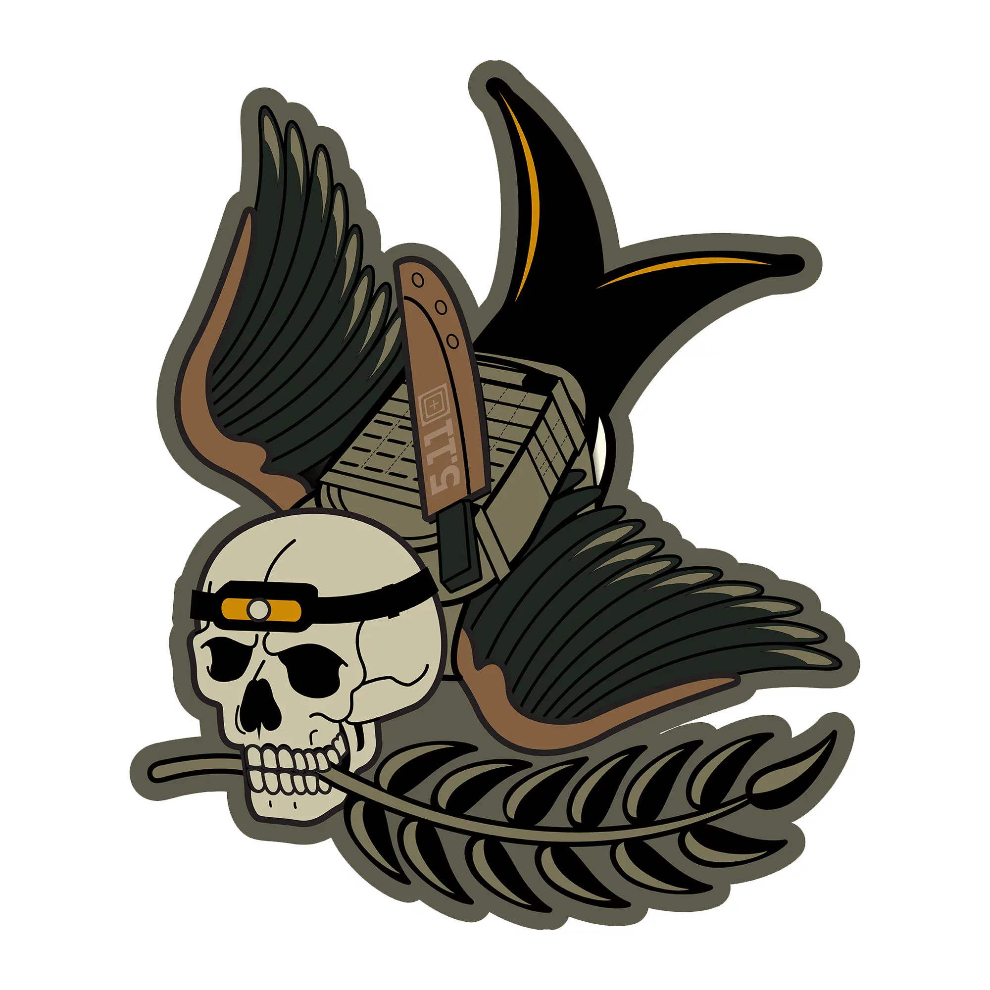 Нашивка 5.11 Tactical® "Broken Sparrow Patch" - військове спорядження Darkskiff - фото 9 Нашивка 5.11 Tactical® "Broken Sparrow Patch" - тактичне спорядження Darkskiff - фото 9