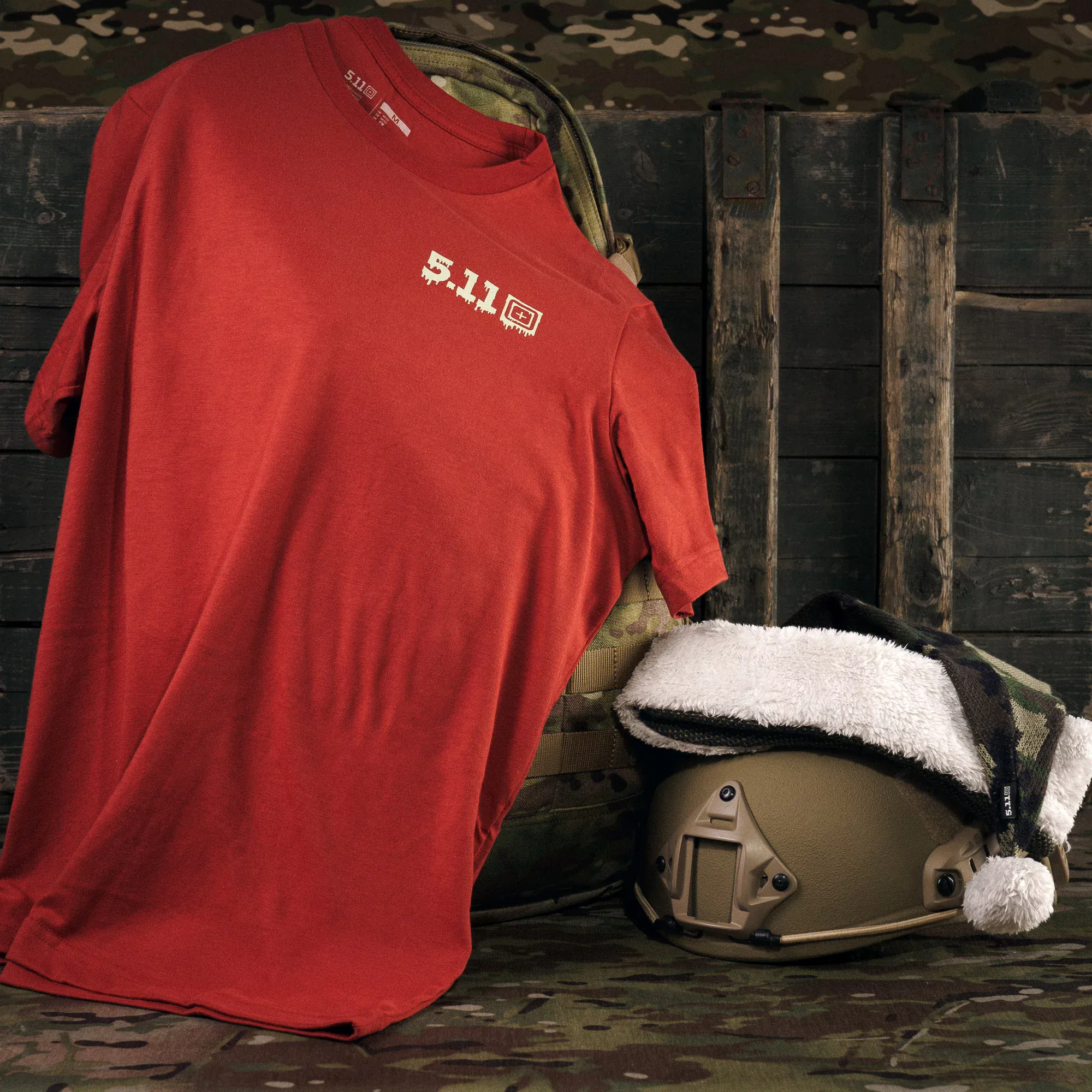Футболка з малюнком "5.11 Tactical® Xmas Nightmare" - військове спорядження Darkskiff - фото 12 Футболка з малюнком "5.11 Tactical® Xmas Nightmare" - тактичне спорядження Darkskiff - фото 12