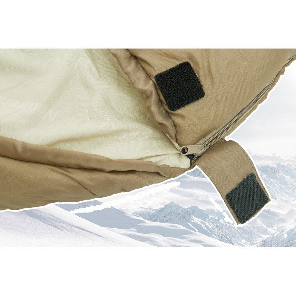 Спальник з капюшоном Naturehike MJ 600 CNK2300SD014, коричневий - військове спорядження Darkskiff - фото 13 Спальник з капюшоном Naturehike MJ 600 CNK2300SD014, коричневий - тактичне спорядження Darkskiff - фото 13