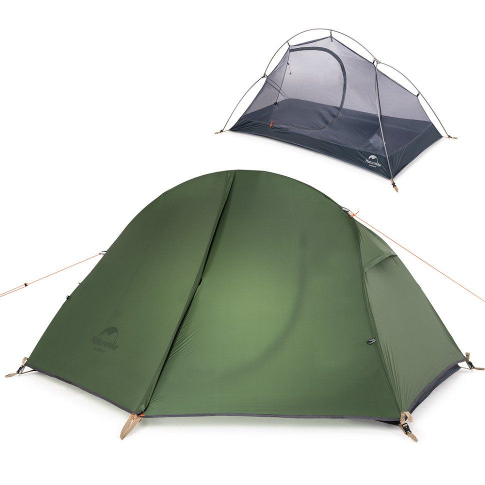 Сверхлегкая одноместная палатка с опорной поверхностью Naturehike Cycling 1 NH18A095-D, 210T, темно-зеленый - военное снаряжение Darkskiff - фото 10 Сверхлегкая одноместная палатка с опорной поверхностью Naturehike Cycling 1 NH18A095-D, 210T, темно-зеленый - тактическое снаряжение Darkskiff - фото 10