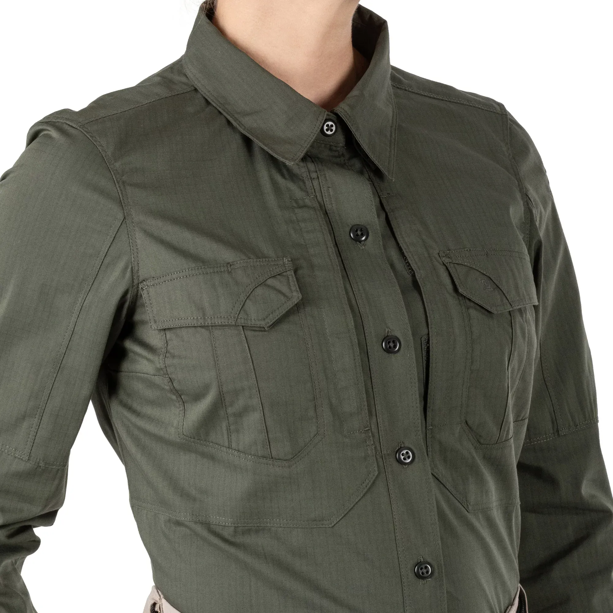 Женская тактическая рубашка "5.11 Tactical® Women's Stryke® Long Sleeve Shirt" - военное снаряжение Darkskiff - фото 12 Женская тактическая рубашка "5.11 Tactical® Women's Stryke® Long Sleeve Shirt" - тактическое снаряжение Darkskiff - фото 12