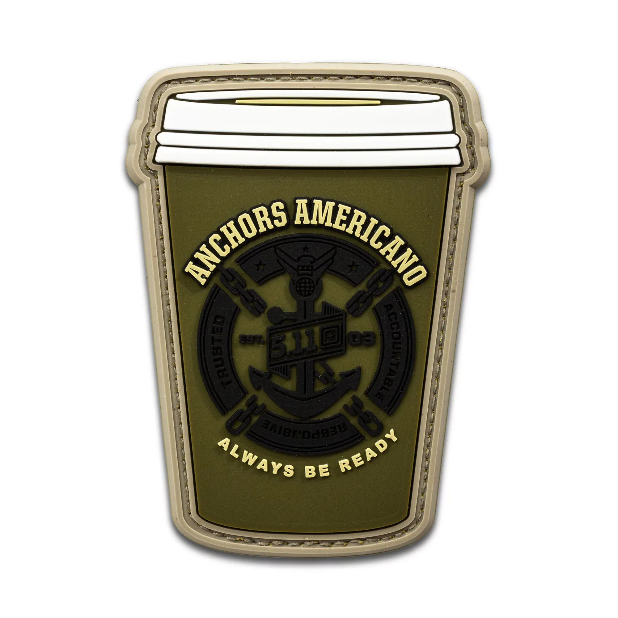 Нашивка 5.11 Tactical® "Anchors Americano Patch" - військове спорядження Darkskiff - фото 9 Нашивка 5.11 Tactical® "Anchors Americano Patch" - тактичне спорядження Darkskiff - фото 9