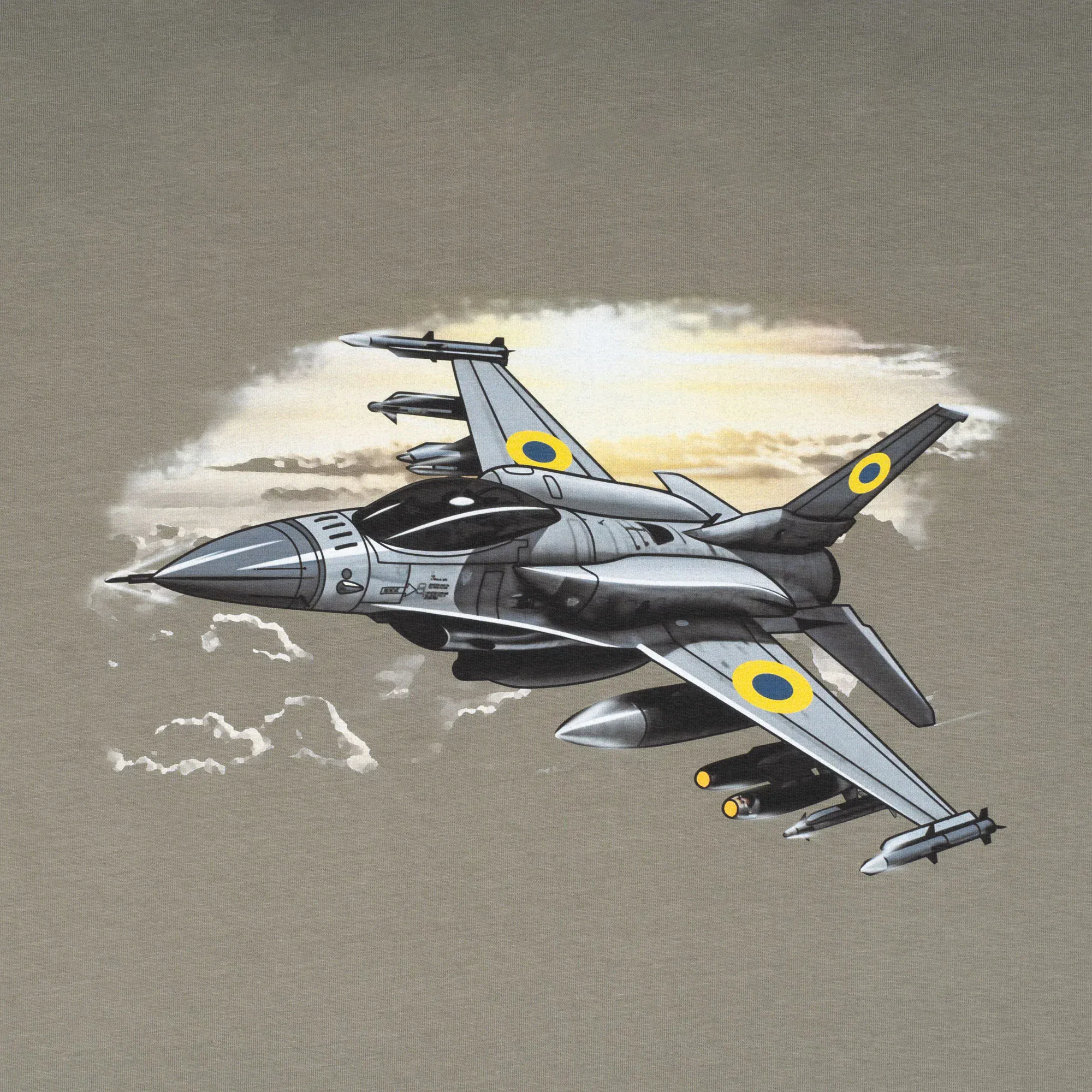 Футболка з малюнком "F-16" - Зображення 8