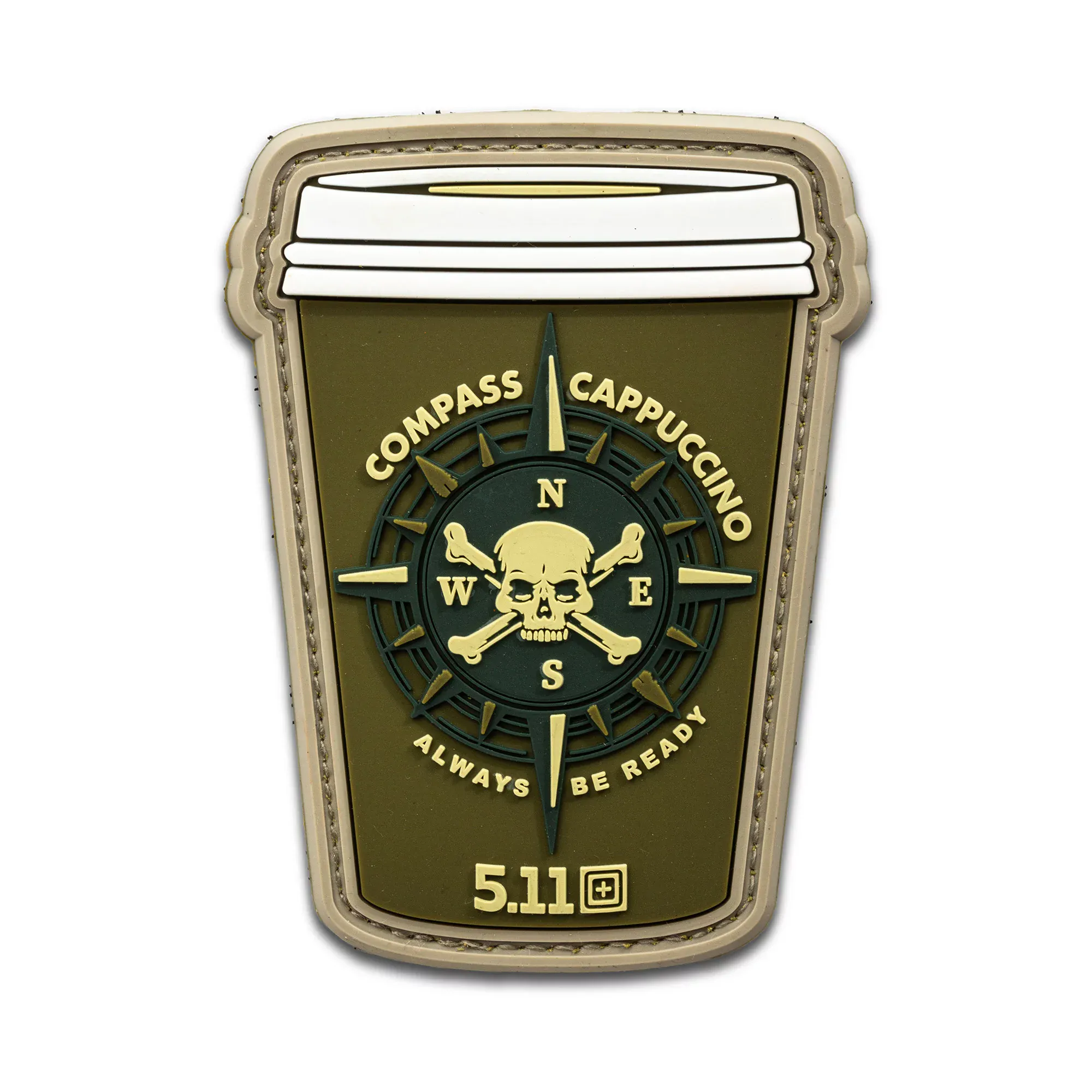 Нашивка 5.11 Tactical® "Compass Cappuccino Patch" - військове спорядження Darkskiff - фото 9 Нашивка 5.11 Tactical® "Compass Cappuccino Patch" - тактичне спорядження Darkskiff - фото 9