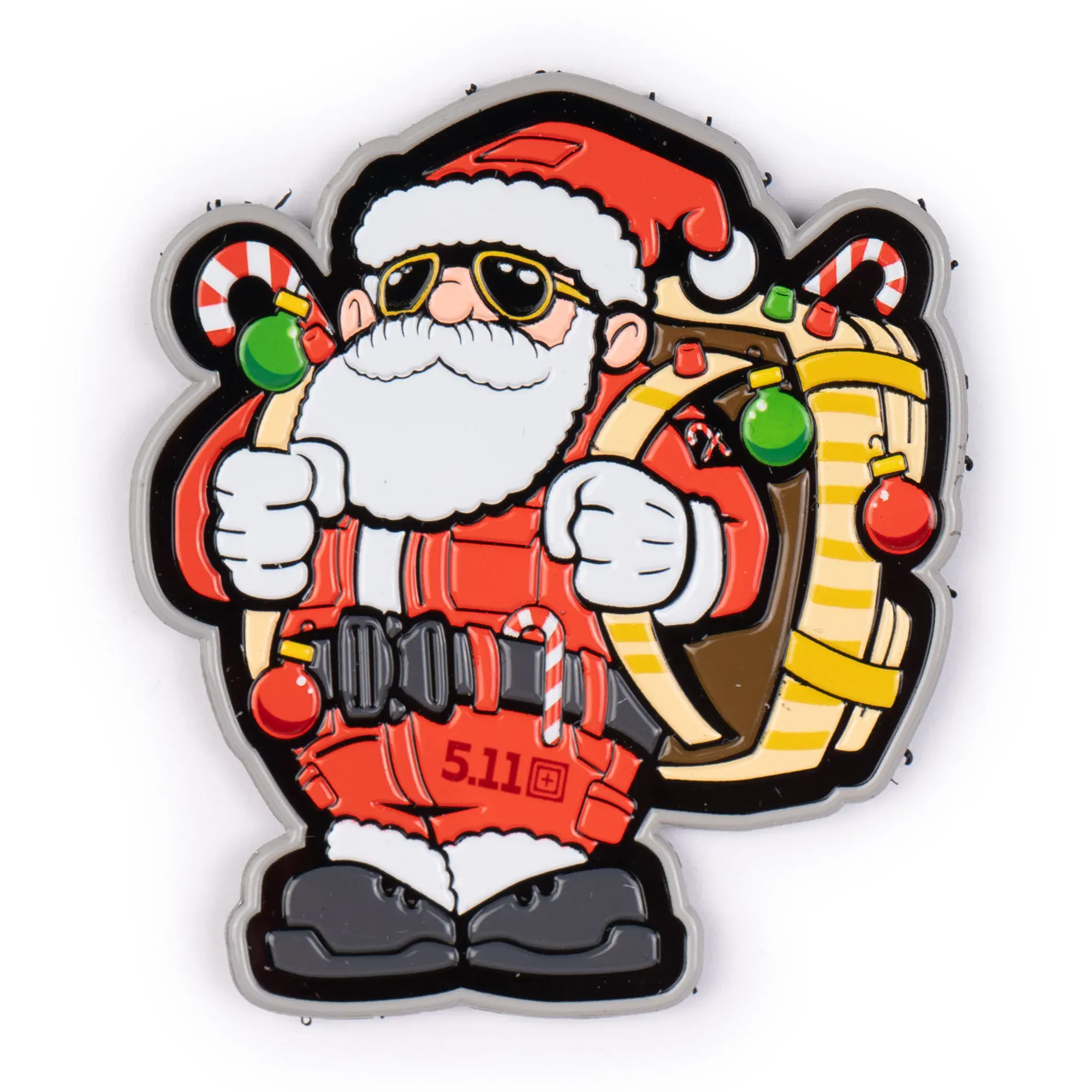 Нашивка 5.11 Tactical® "Xmas Rush Santa Patch" - військове спорядження Darkskiff - фото 9 Нашивка 5.11 Tactical® "Xmas Rush Santa Patch" - тактичне спорядження Darkskiff - фото 9