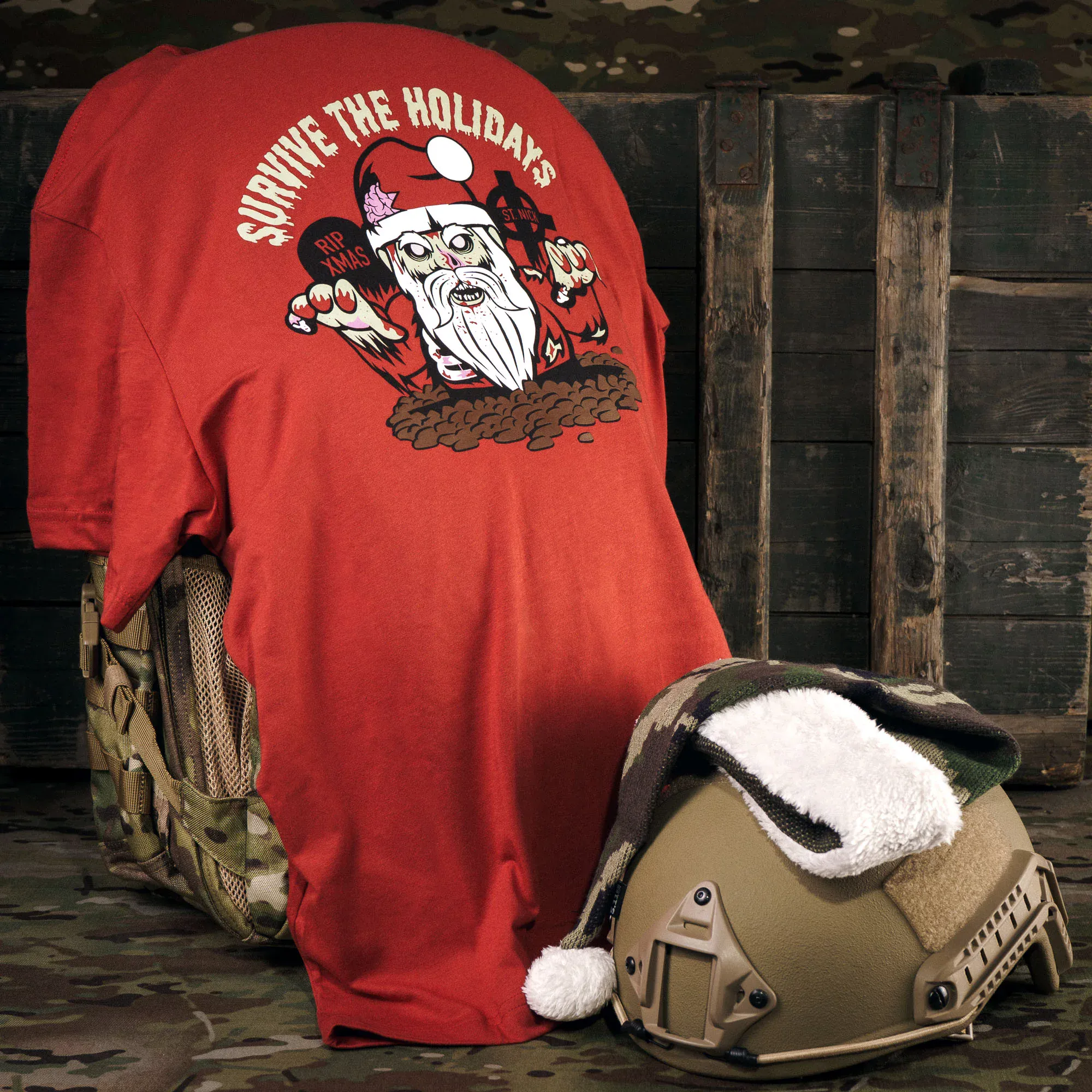 Футболка з малюнком "5.11 Tactical® Xmas Nightmare" - військове спорядження Darkskiff - фото 11 Футболка з малюнком "5.11 Tactical® Xmas Nightmare" - тактичне спорядження Darkskiff - фото 11